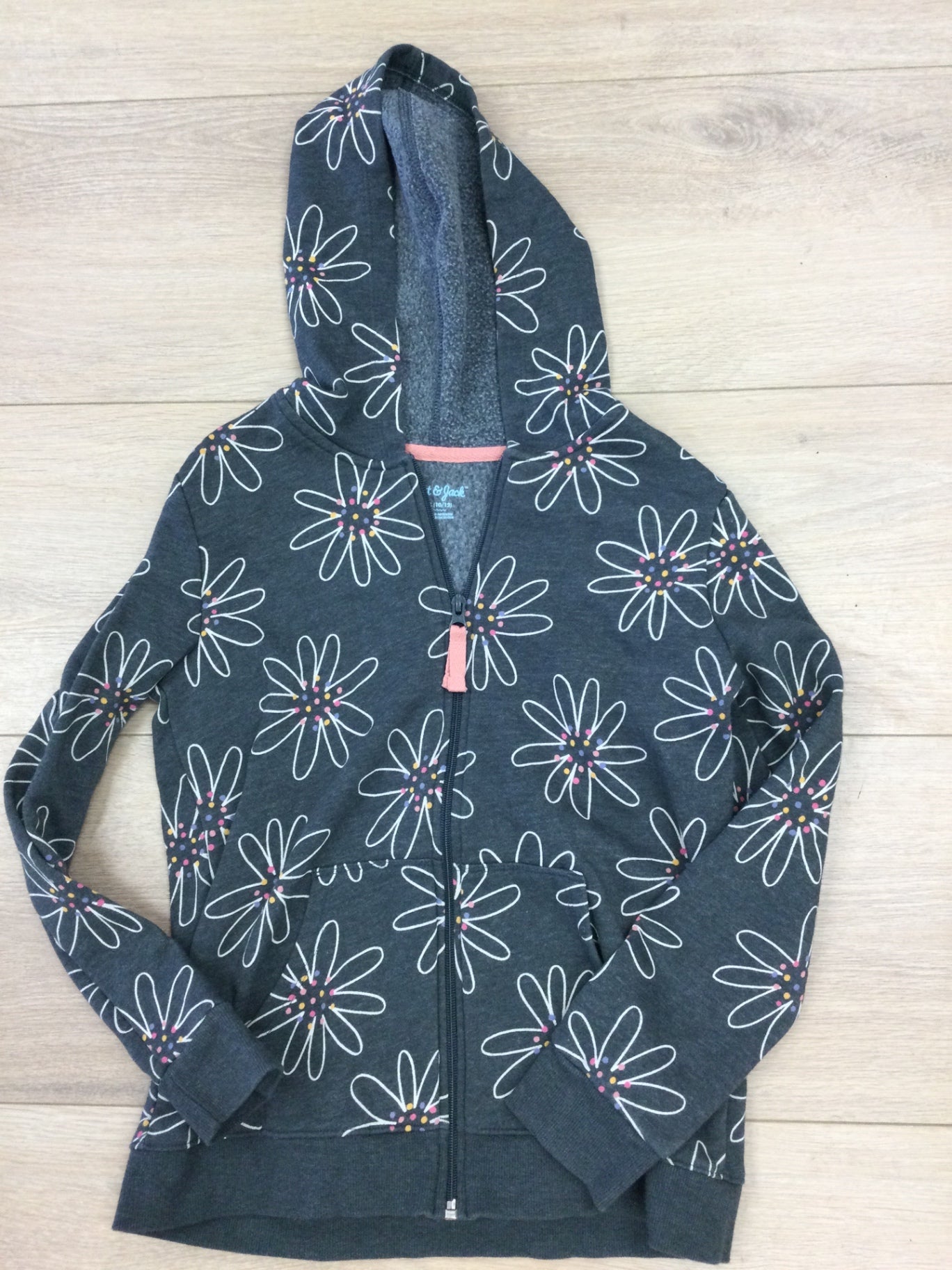 Cat & jack Zip up hoodie 10-12Y Dark Gray