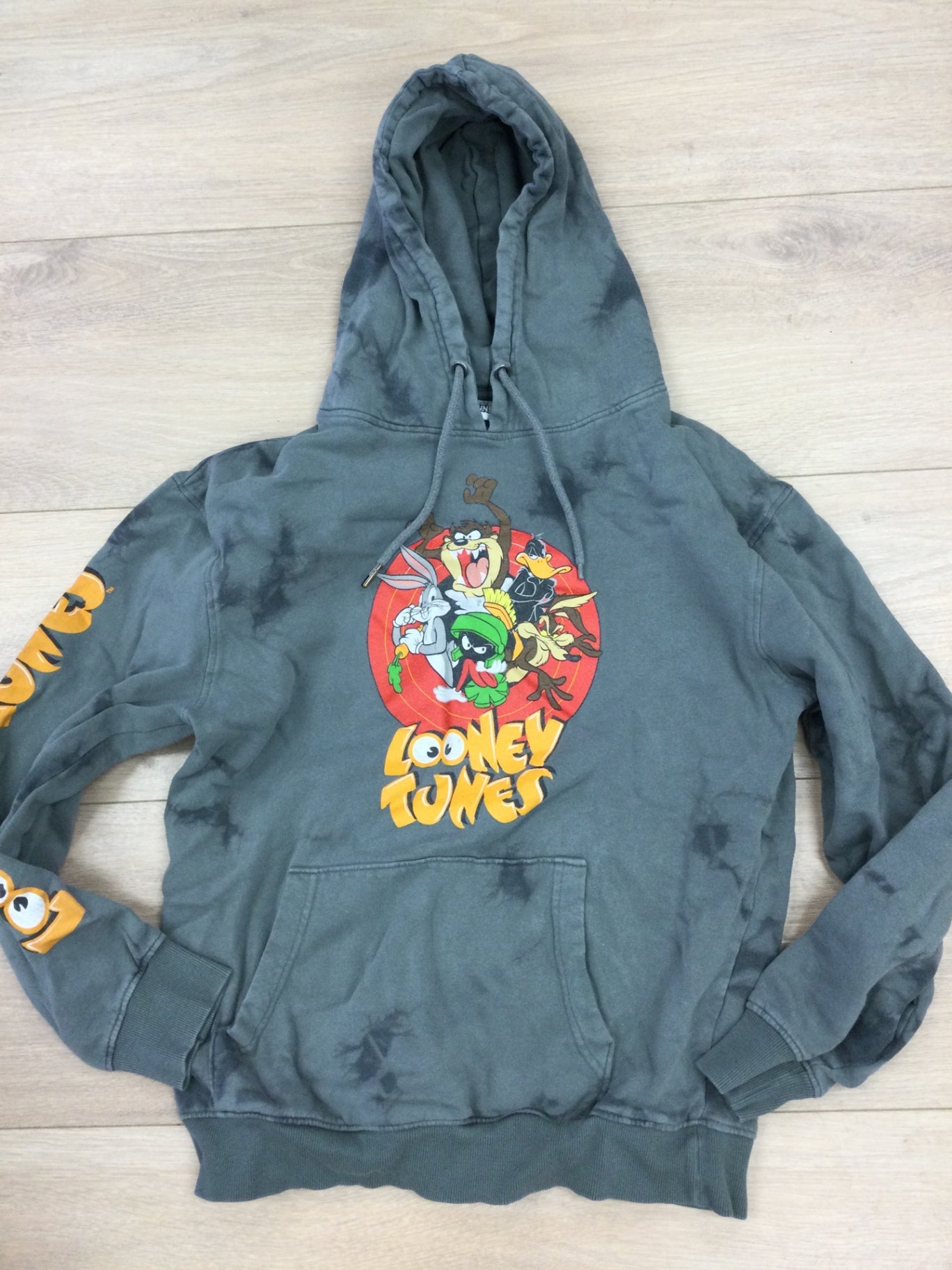 Looney Tunes Hoodie Smal Adult Gray