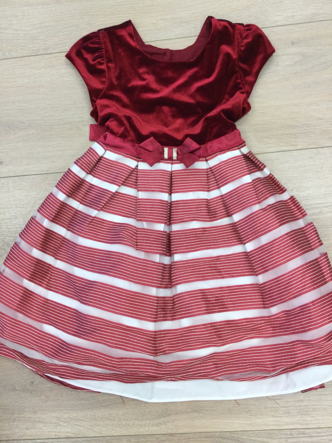 Jona Michelle Dress 7Y Red and White