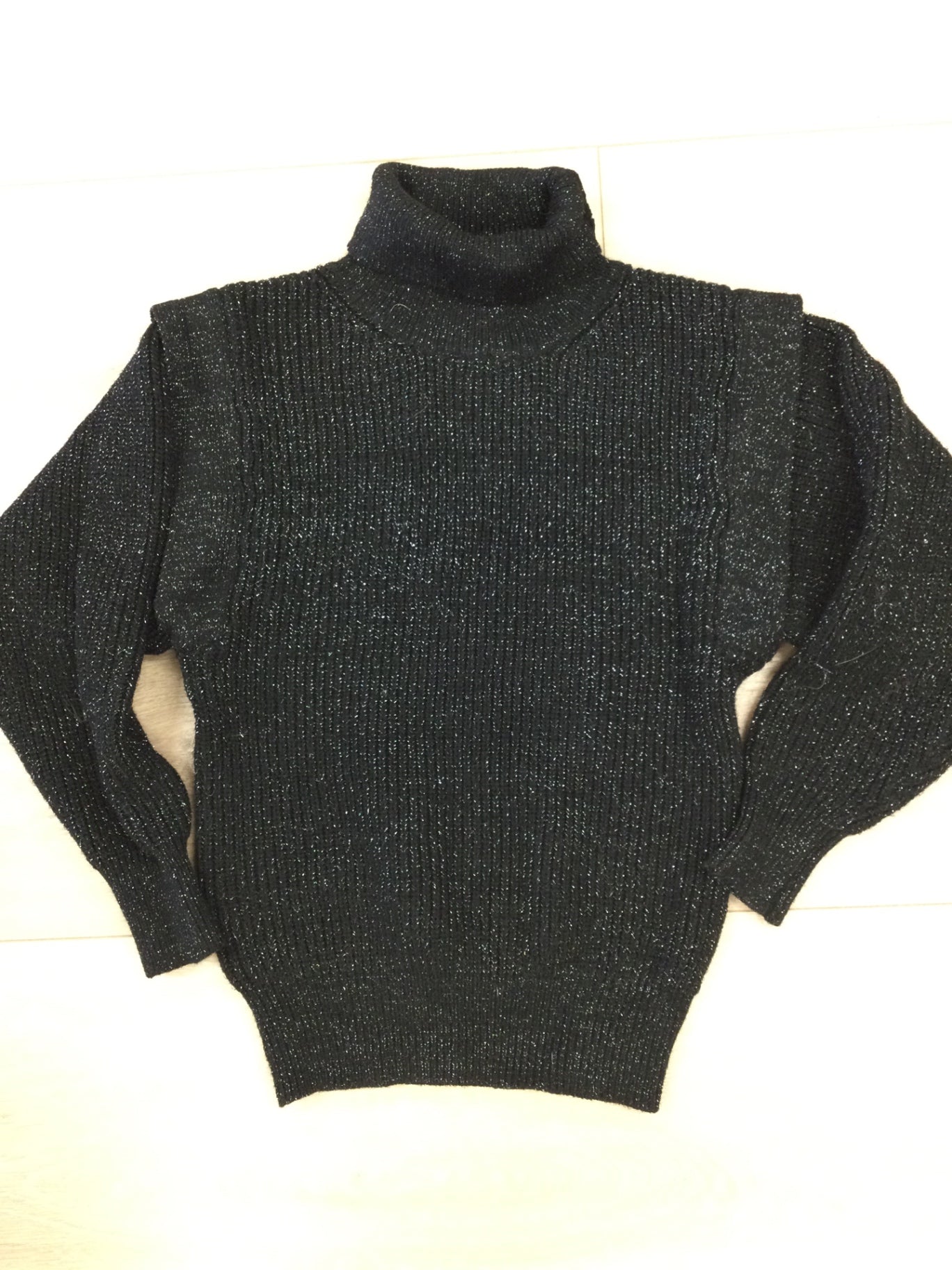 Mini Molly Sweater 10Y Black with silver accents