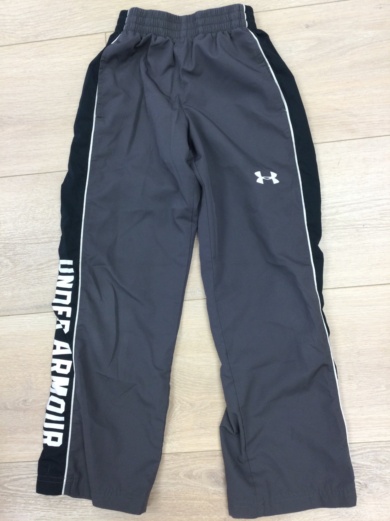 Under Armour Pants 10Y Grey with black sides