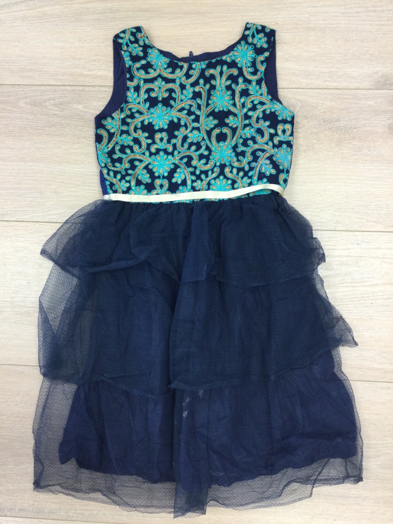 ATUN Dress 8/9Y Navy Blue