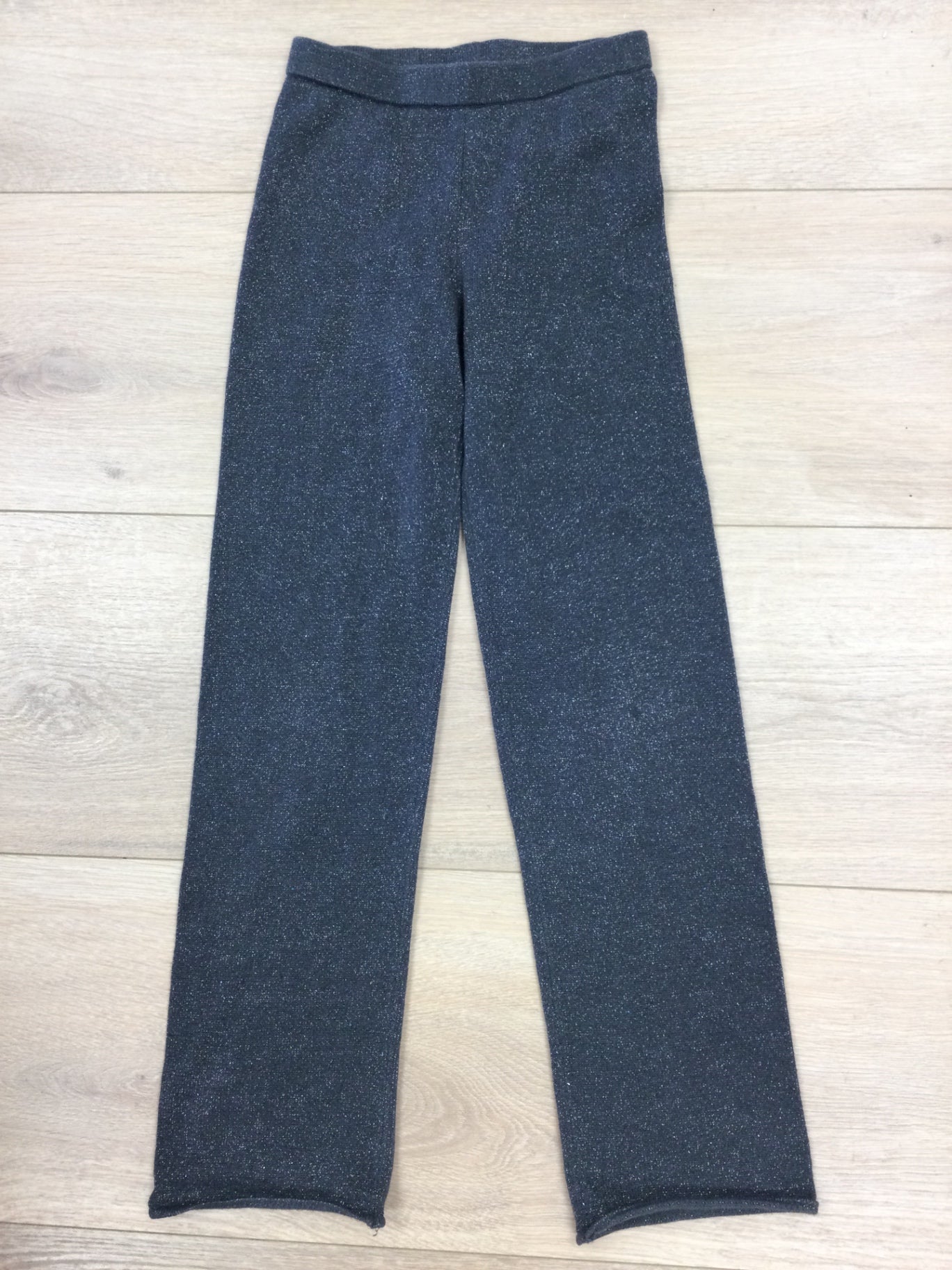 H&M Pants 8/10Y Dark gray with sparkly effect