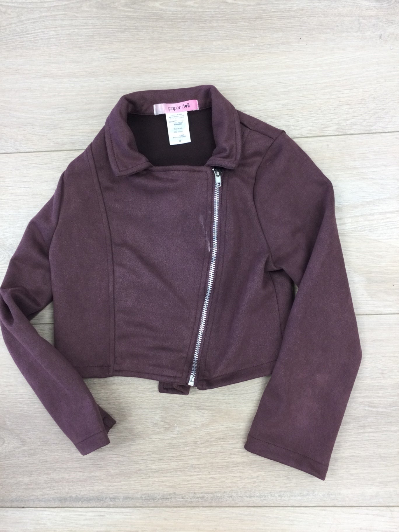 Paper Doll Jacket 10Y Maroon