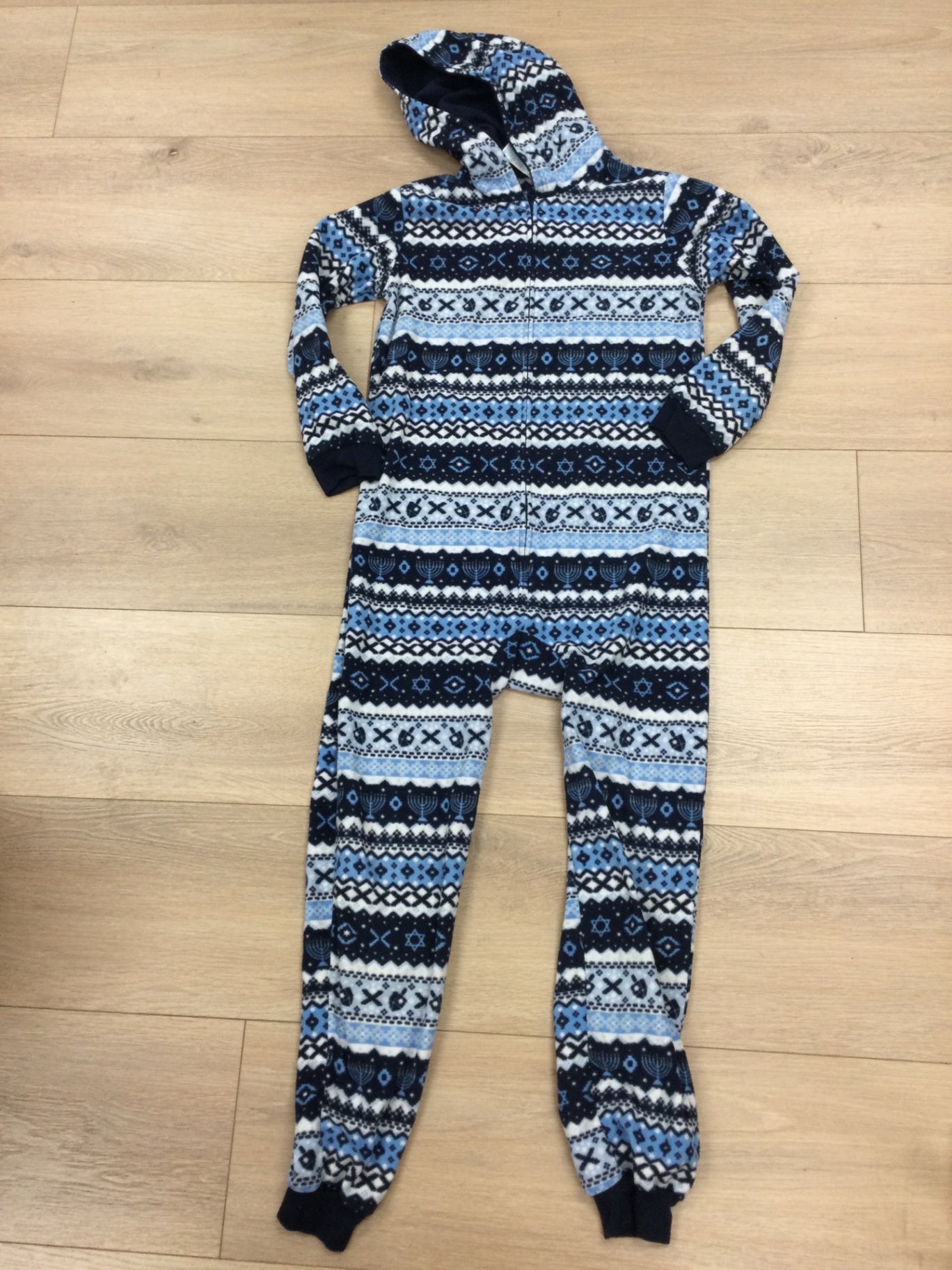 Childrens Place Pajamas 14Y Blue, Black, White