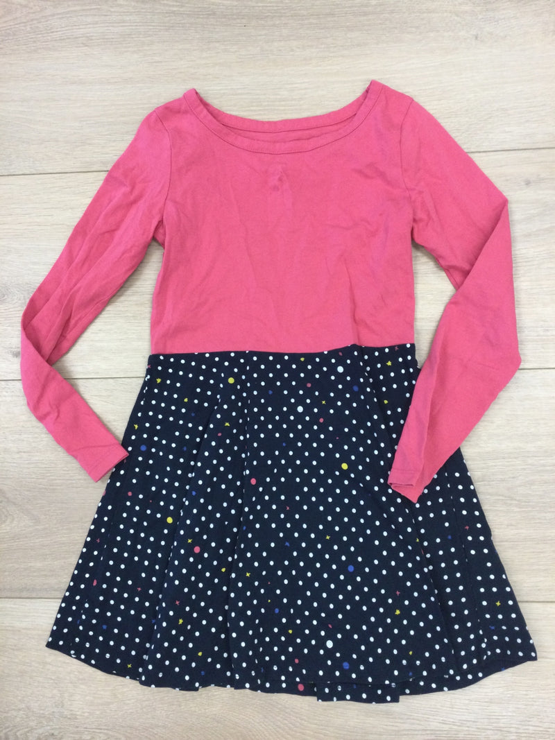 Joe Fresh Dress 7/8Y Pink and navy blue
