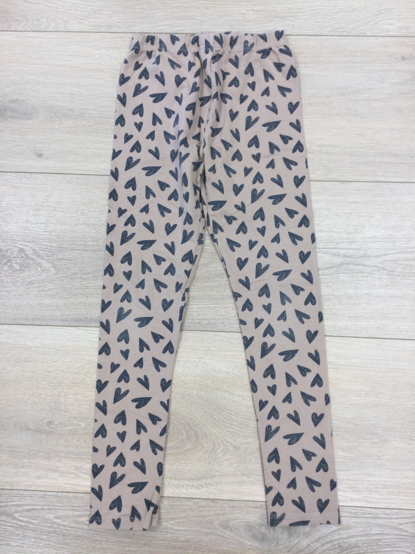 George Leggings 10/12Y Beige with black hearts
