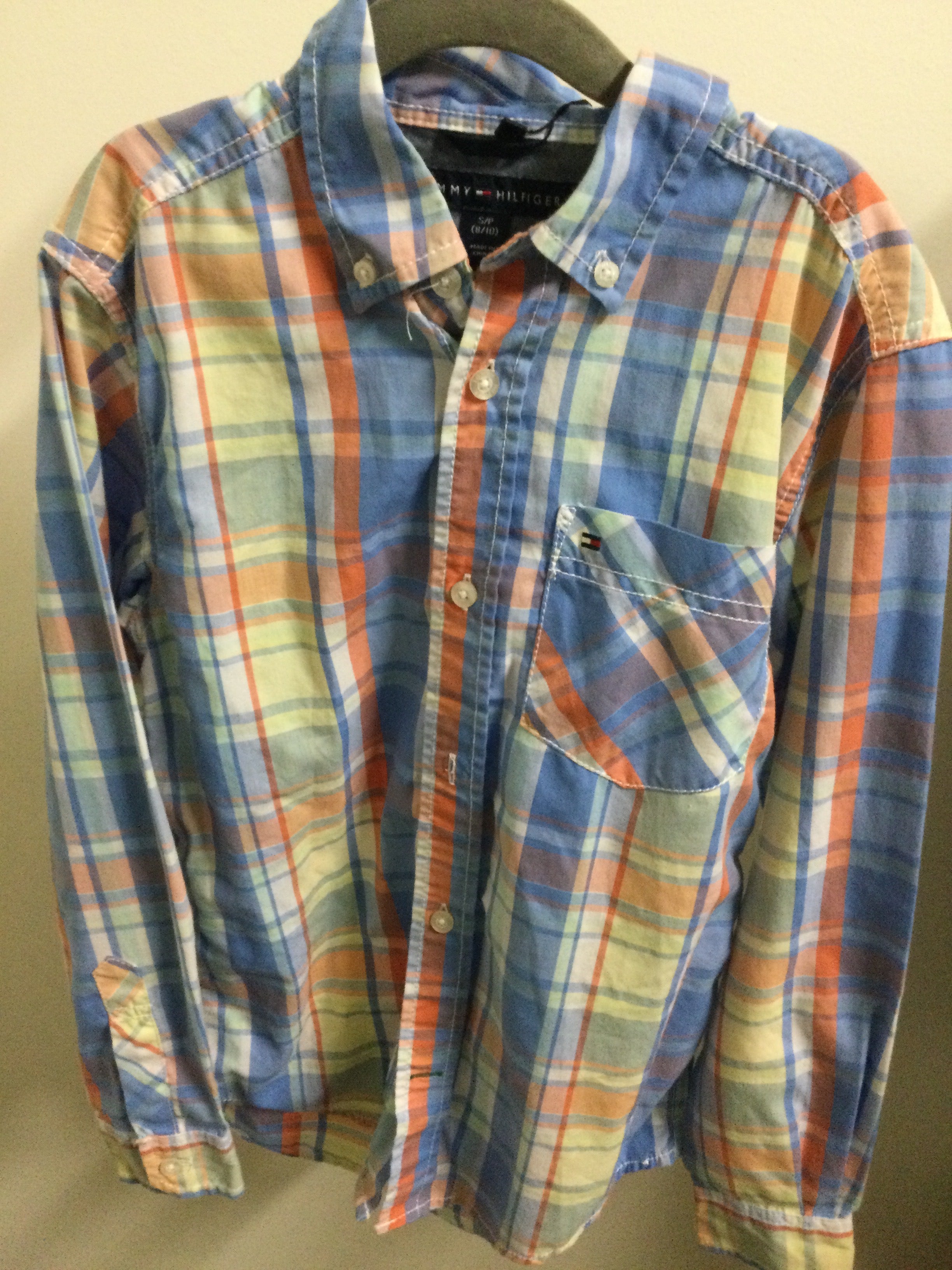 Tommy Hilfiger Plaid button-up longsleeve 8-10Y