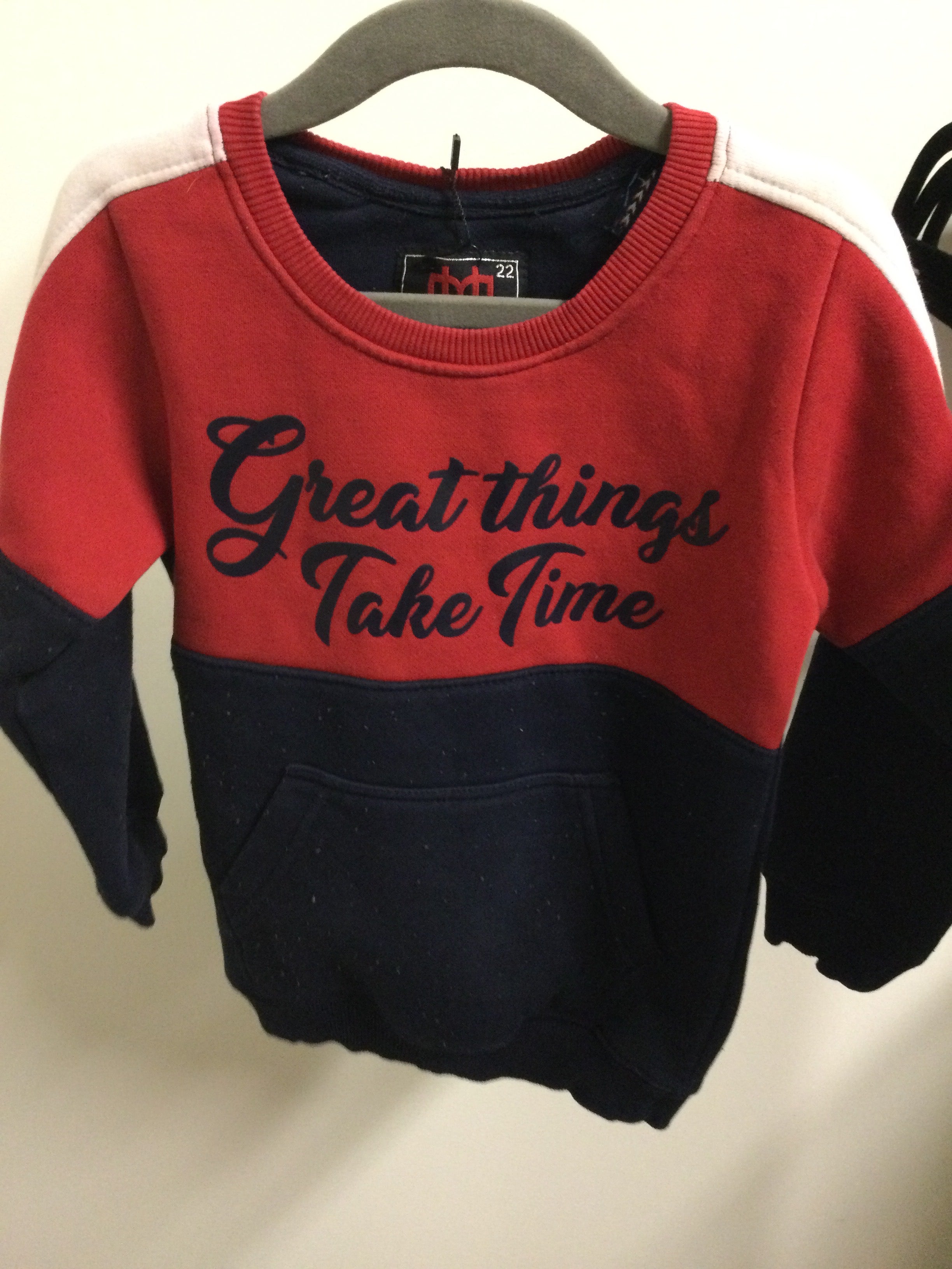 Youth Ministry red/black Sweatshirt 4-5Y
