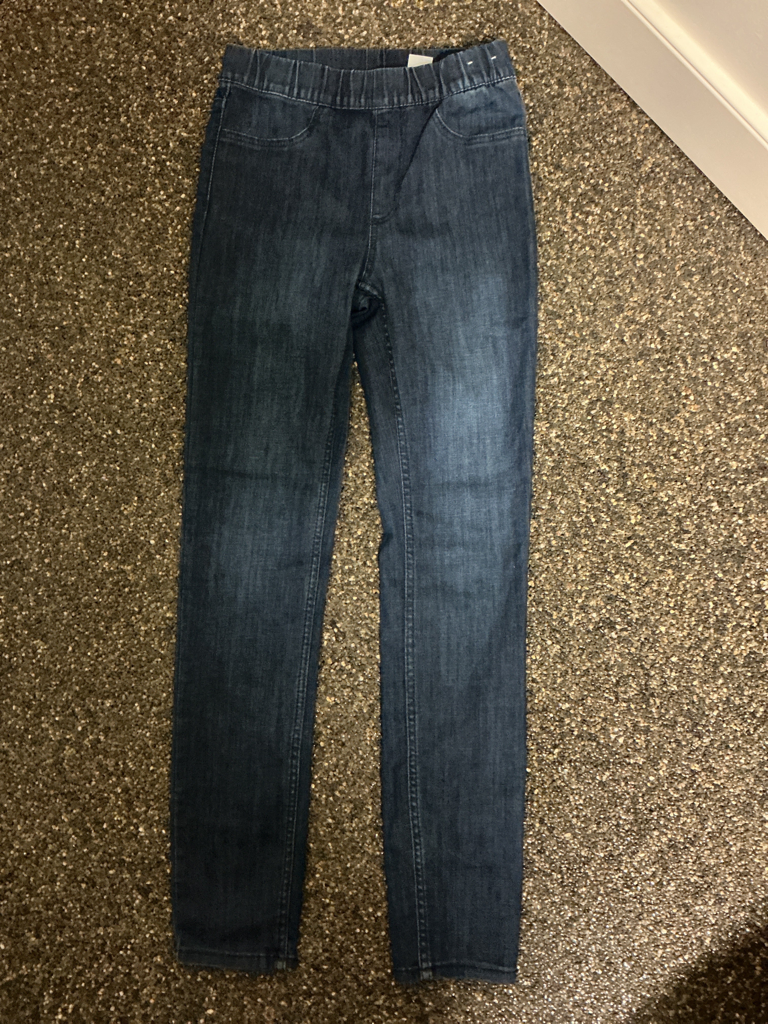 H&M navy jeggings 9-10Y
