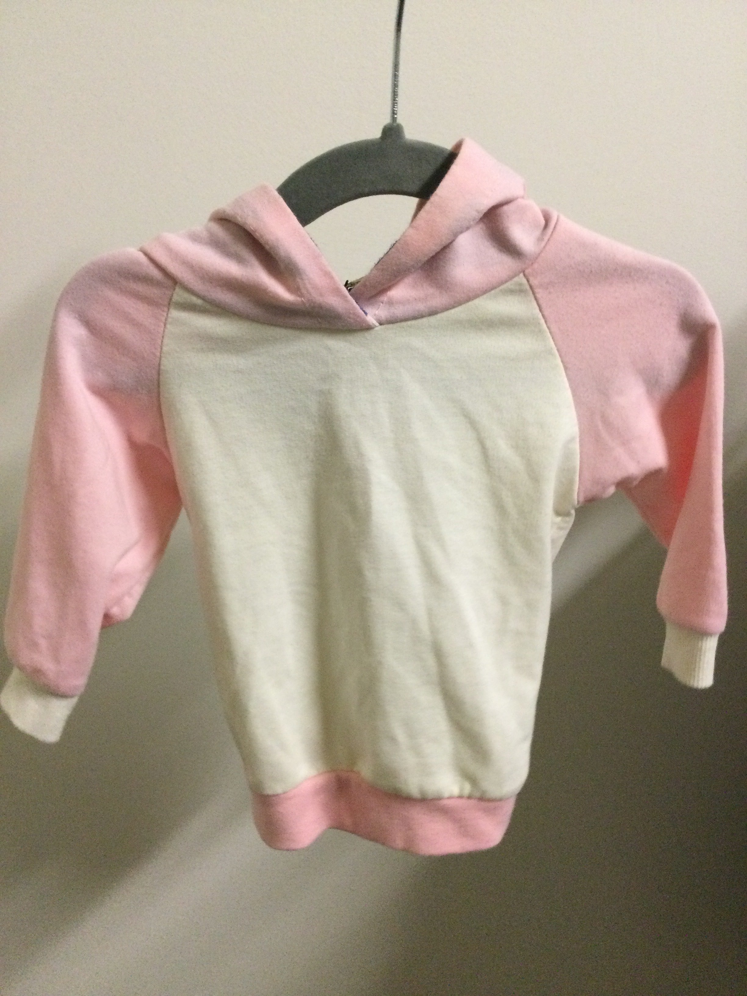 Kalamaxi white/pink sweater 12-18M