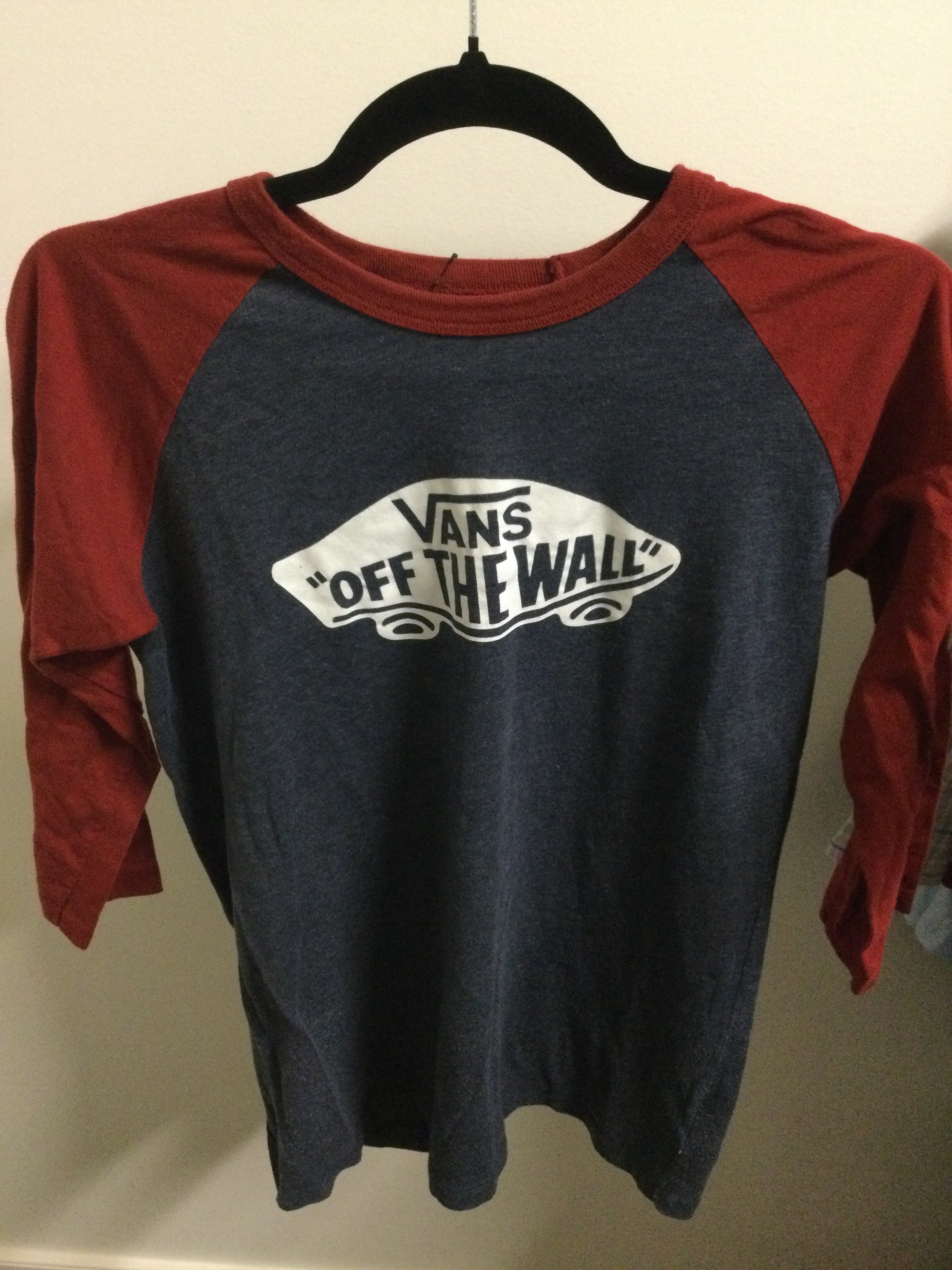 Vans grey/red longsleeve size XL