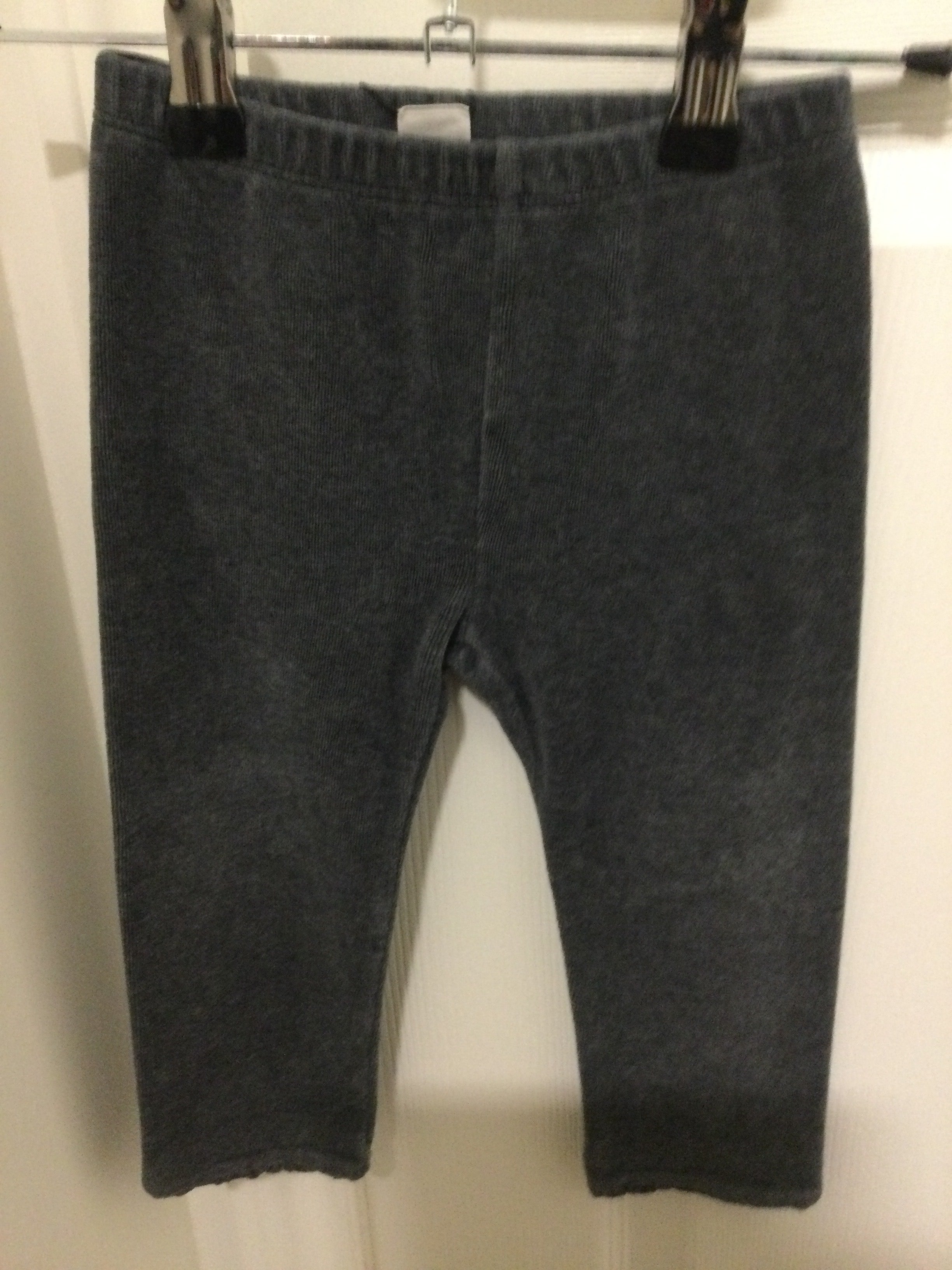 Baby Gap grey velvet leggings 18-24M