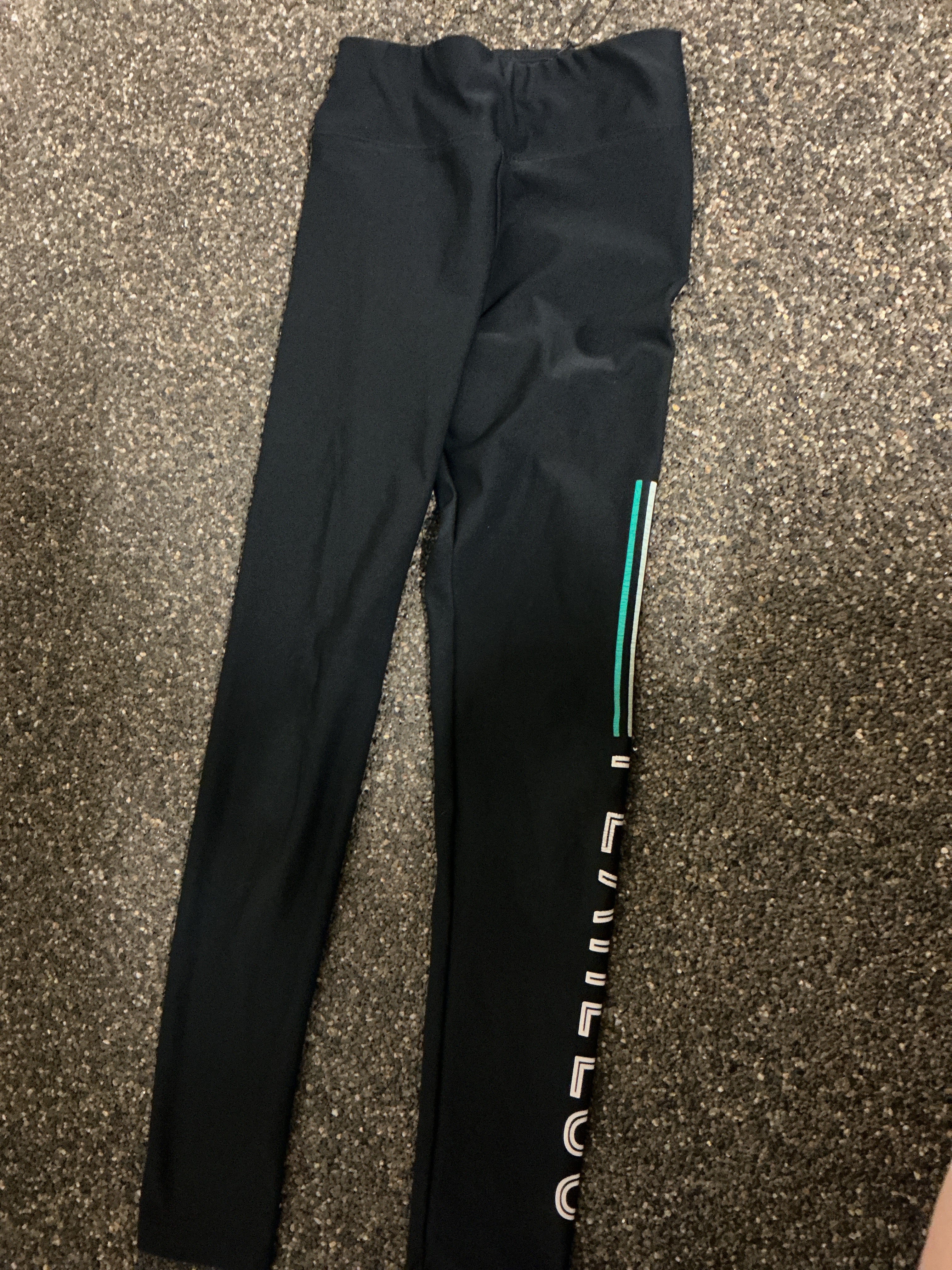 Athletic Works black fearless leggings 7-8Y
