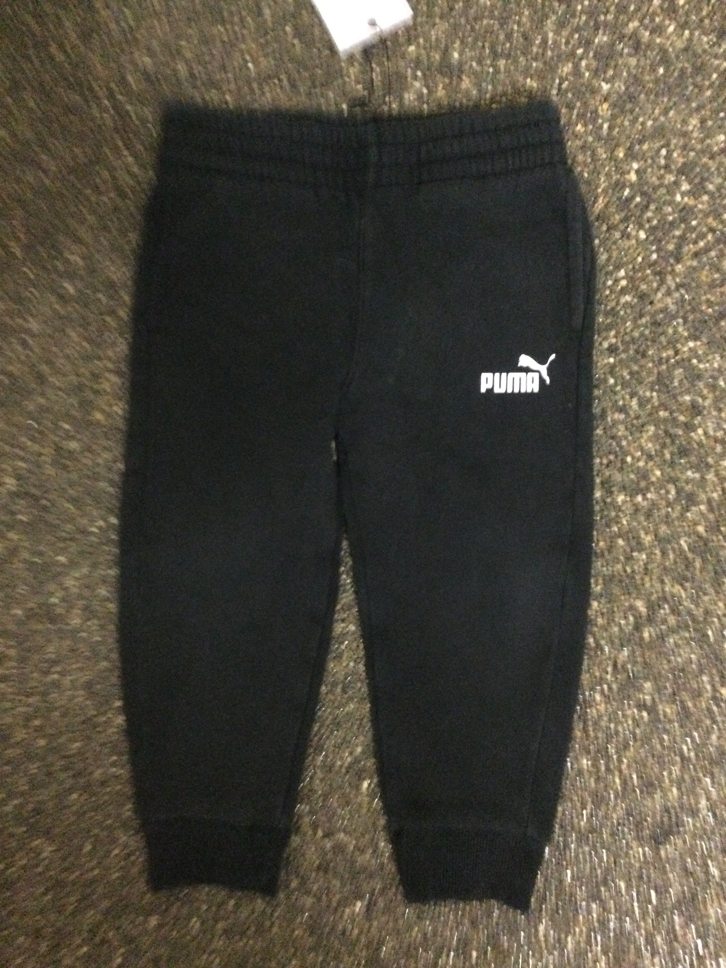Puma black sweatpants 2Y