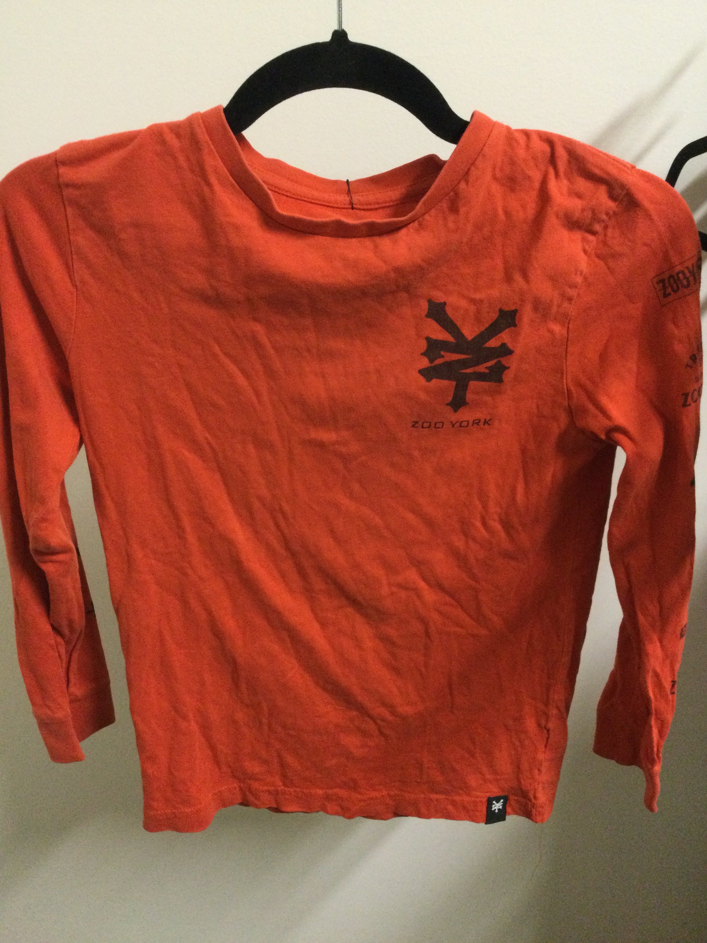Zoo York red logo longsleeve size 10/12