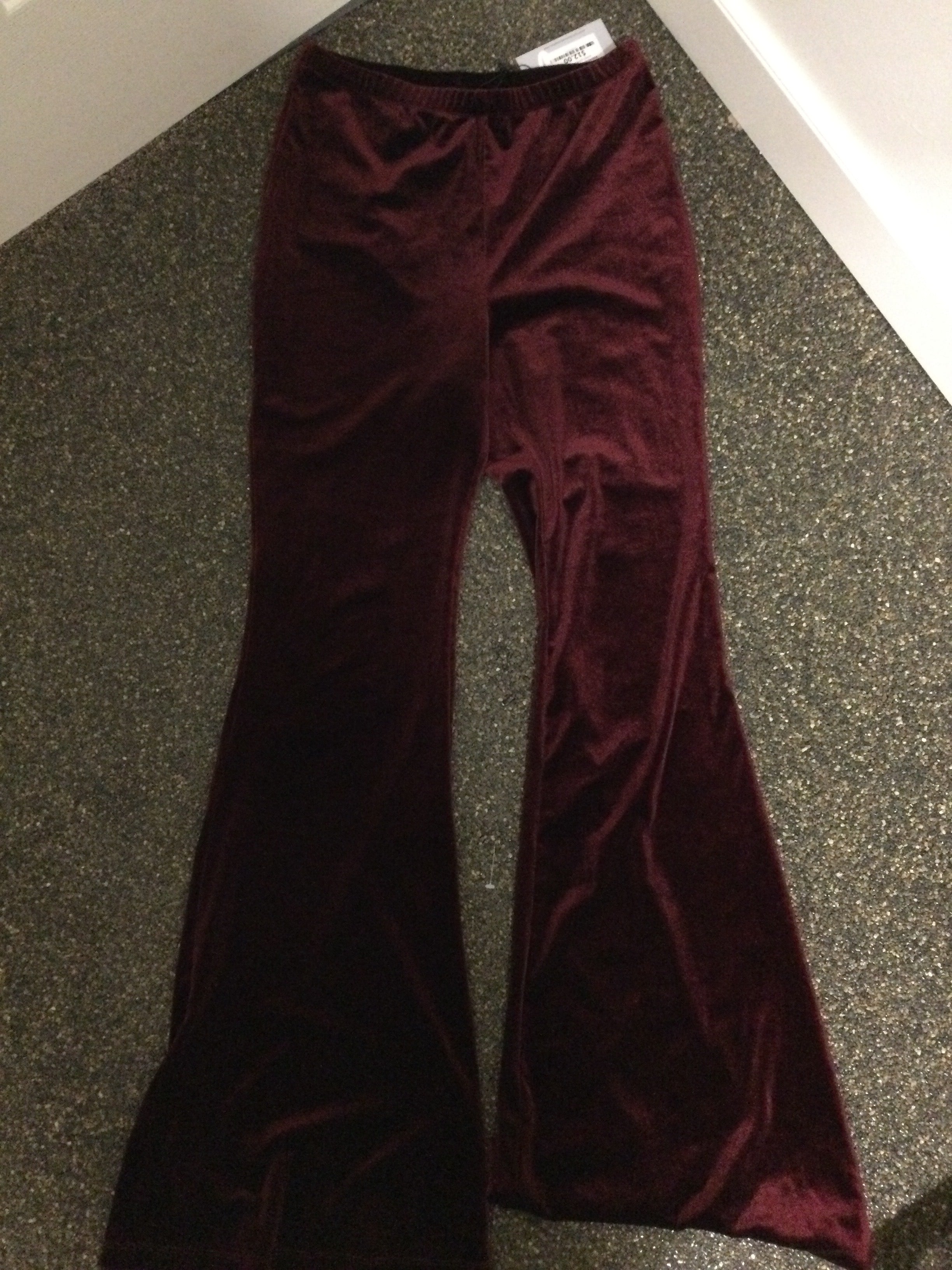 Forever 21 maroon velvet pants Women M