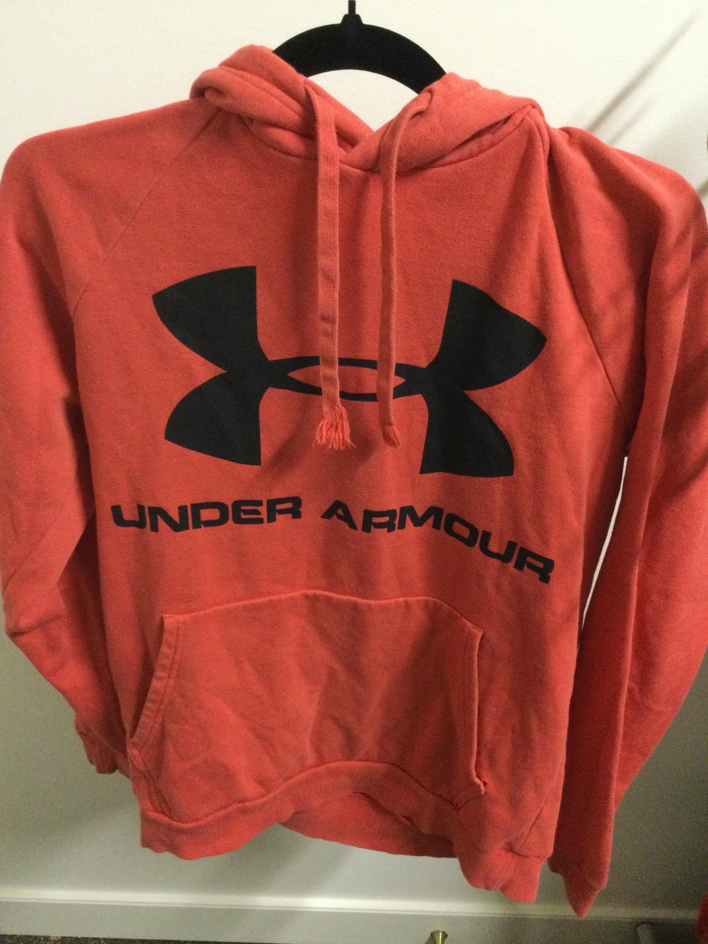 Under Armour red logo hoodie size Youth S