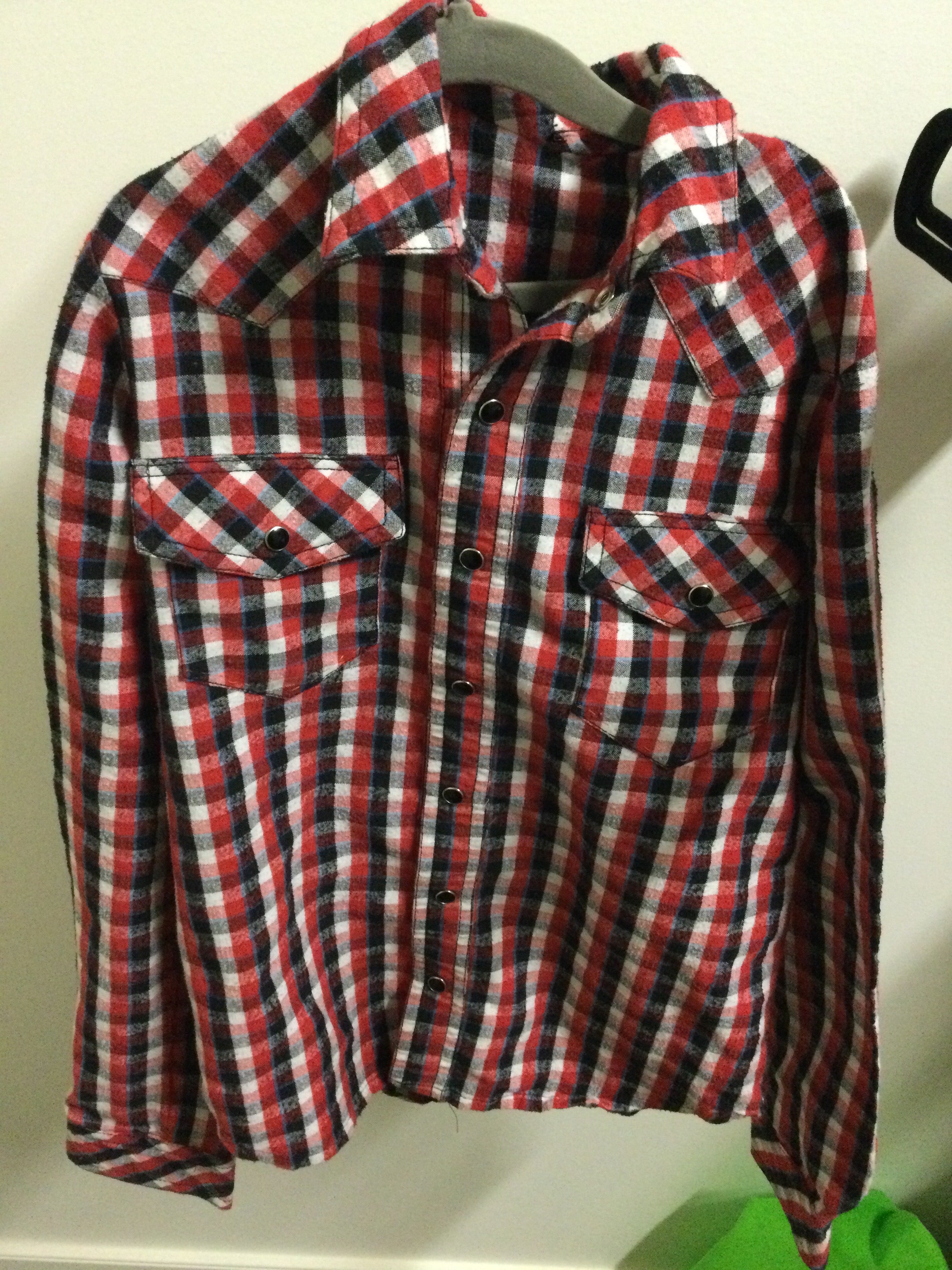 Red/blue flannel size 10/12