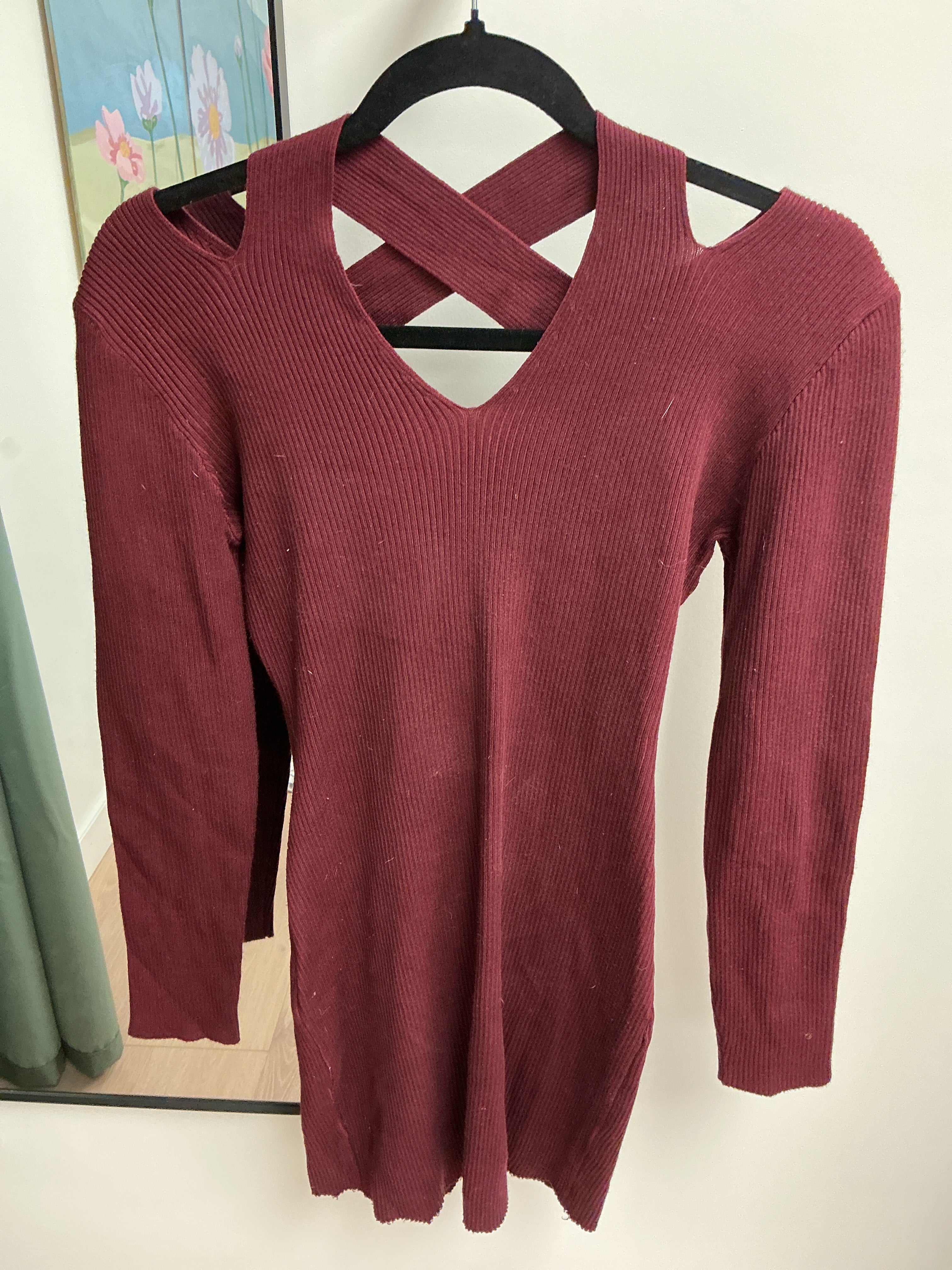 Almost Famous maroon dress XL