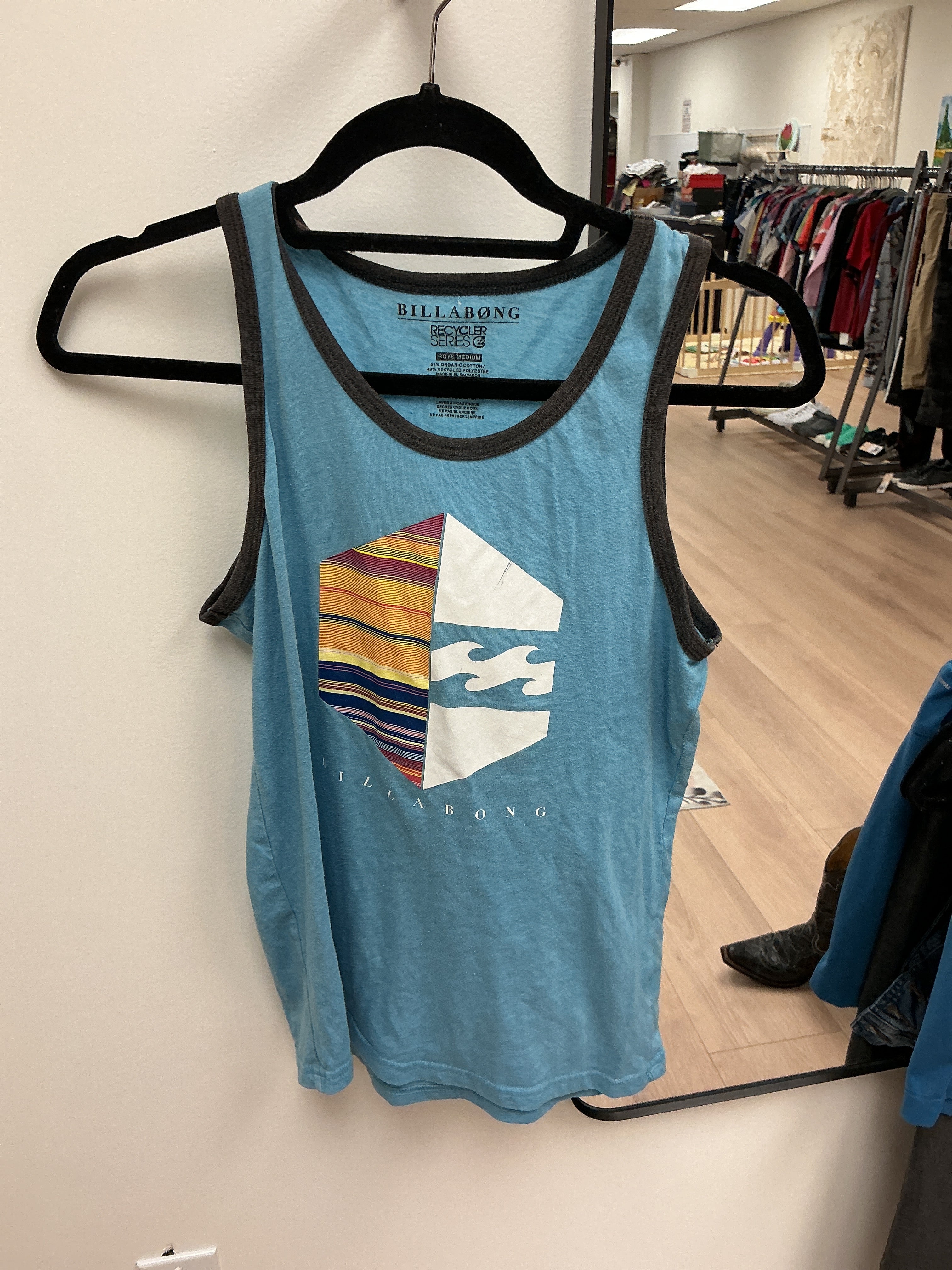 Billabong blue tank top Medium