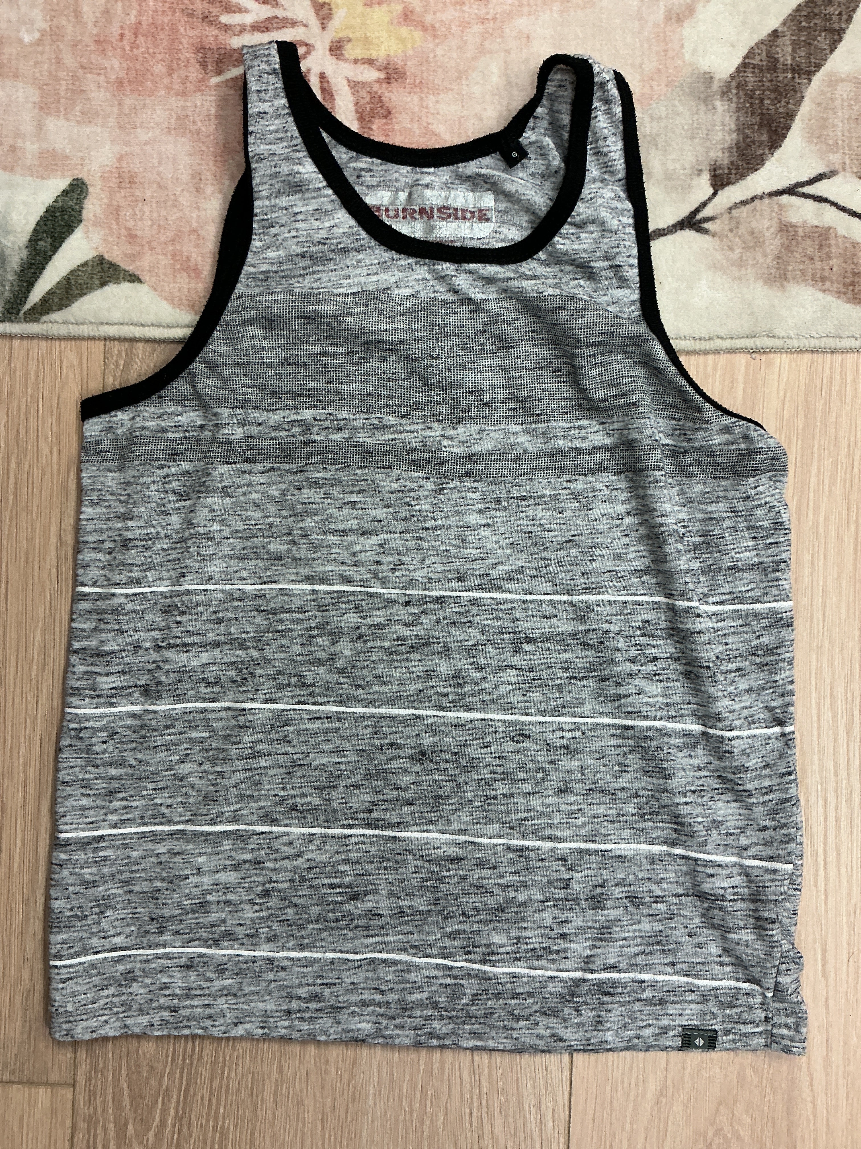 Burnside grey striped Tanktop 6Y