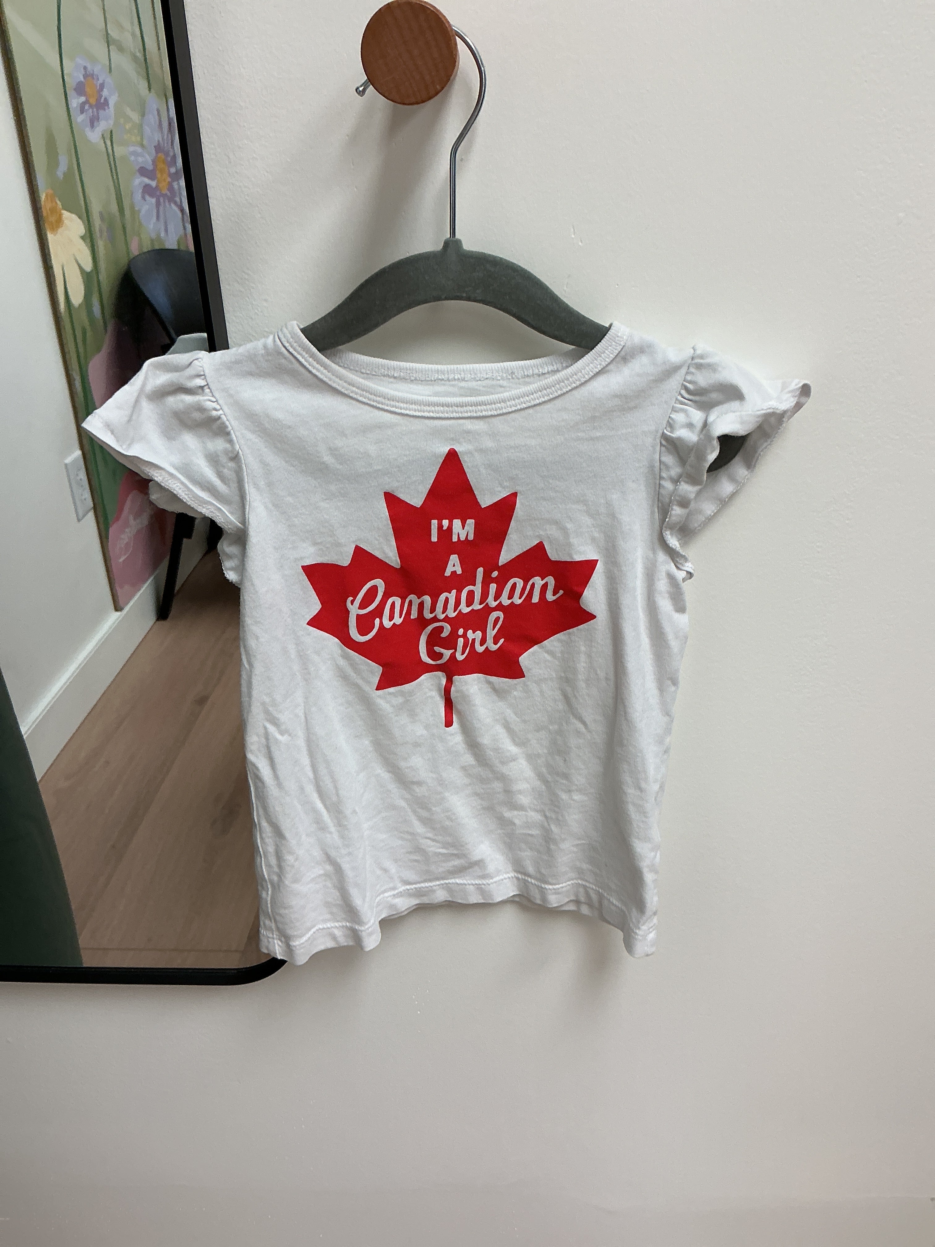 Carters Canadian girl short sleeve shirt size 3T