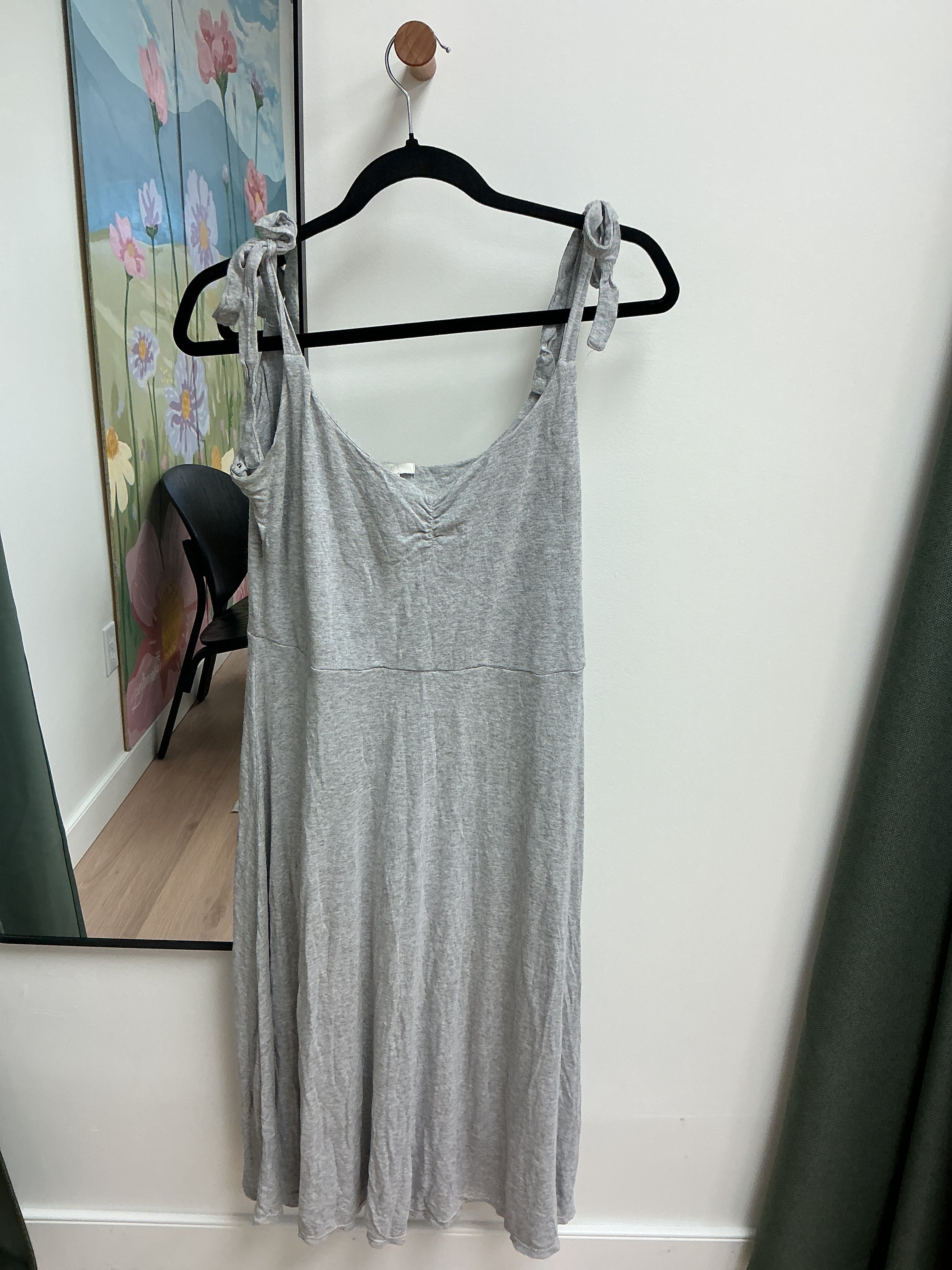 H&M grey adjustable dress size large