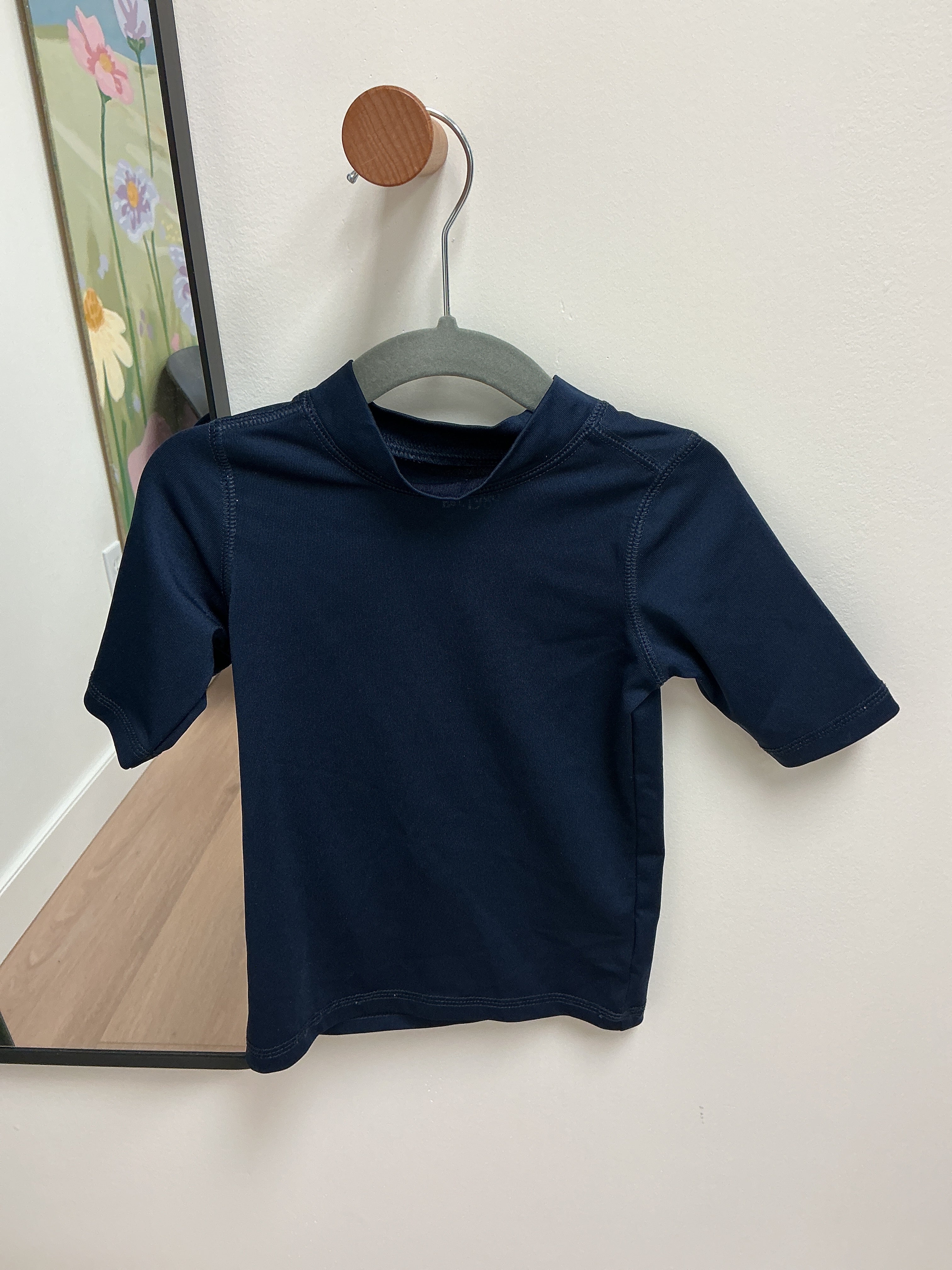 Children’s place navy blue short sleeve swim shirt size 2T