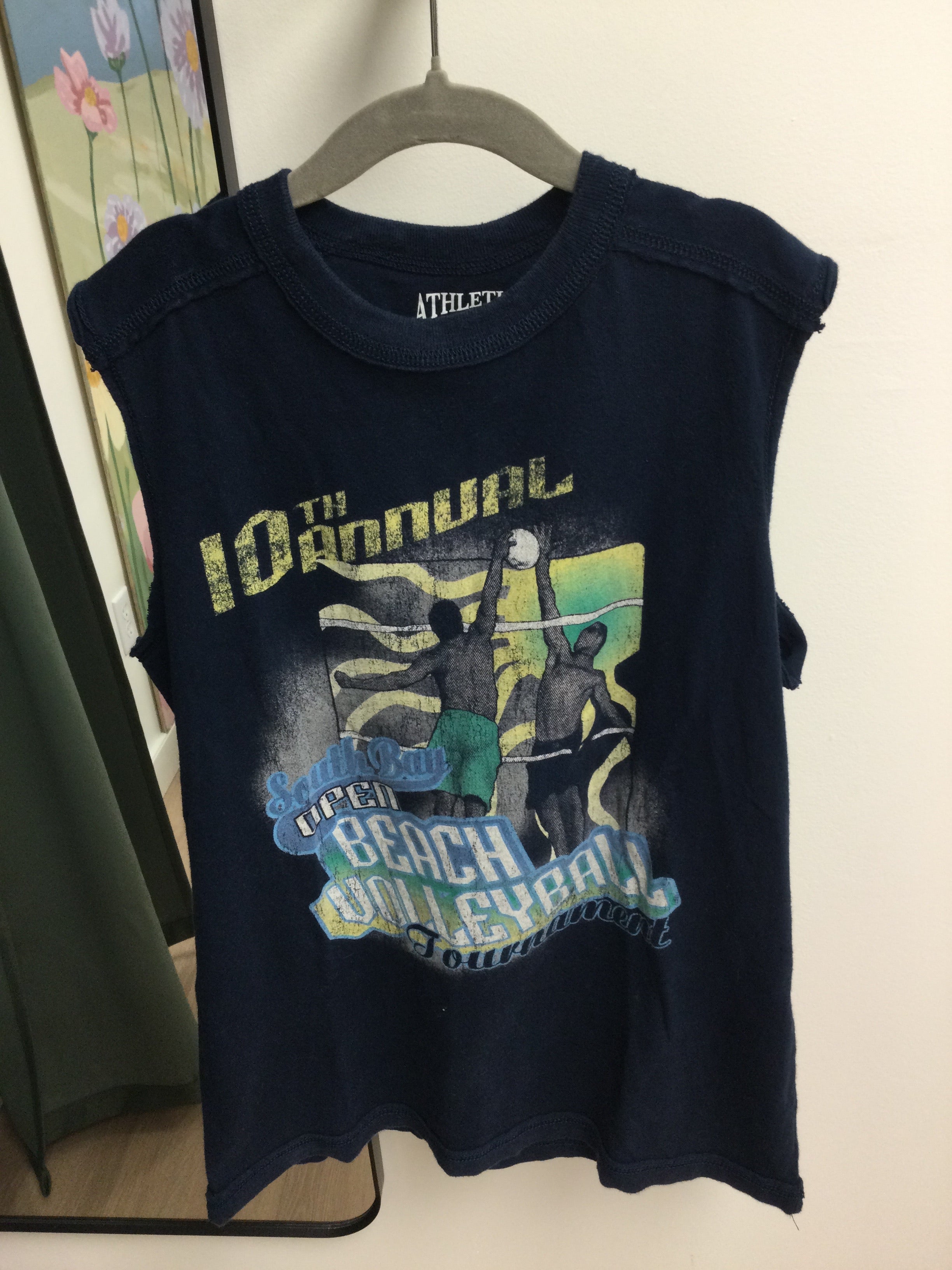 Childrens place navy sleeveless volleyball shirt 10/12