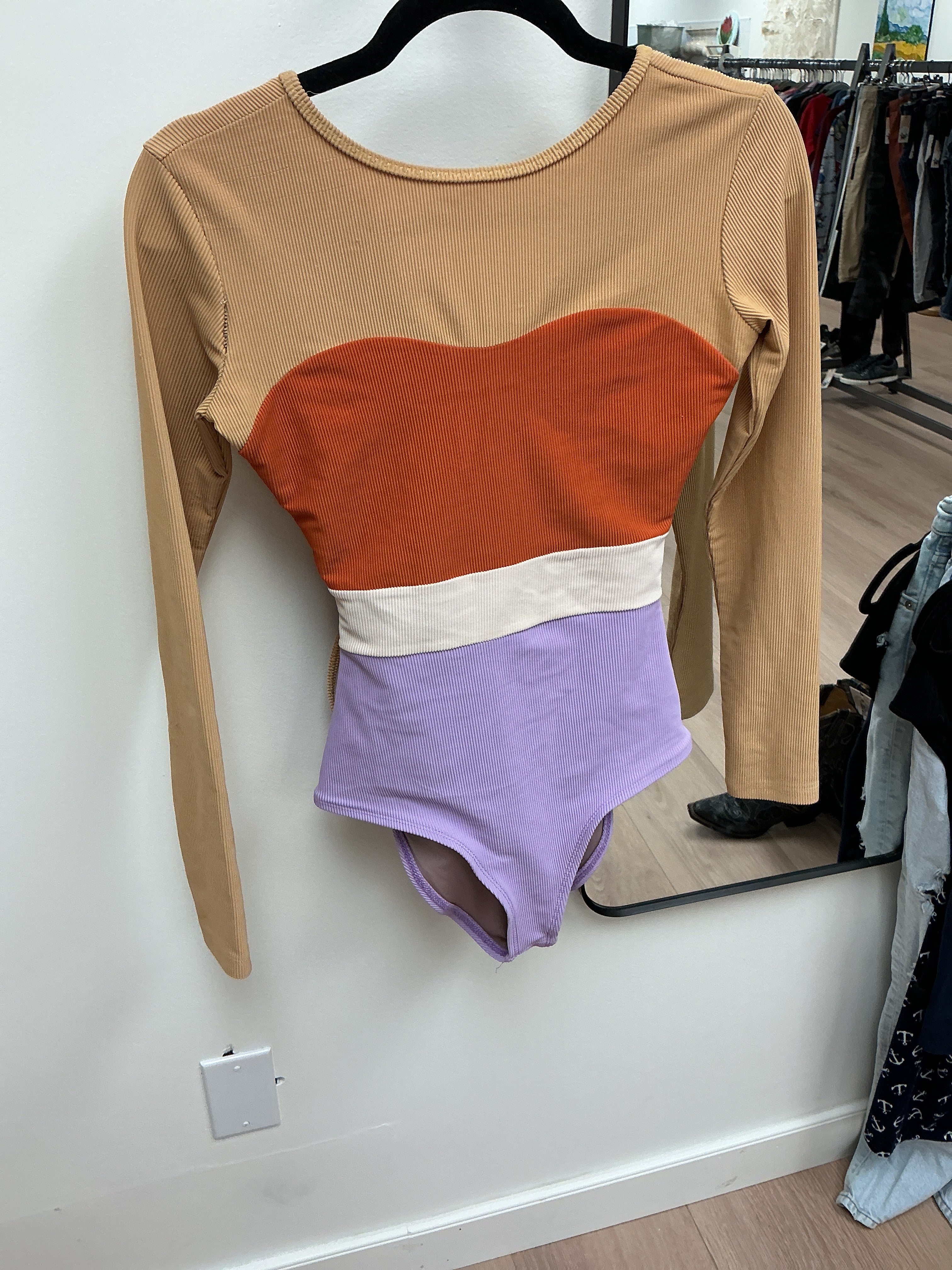 Striped bodysuit M
