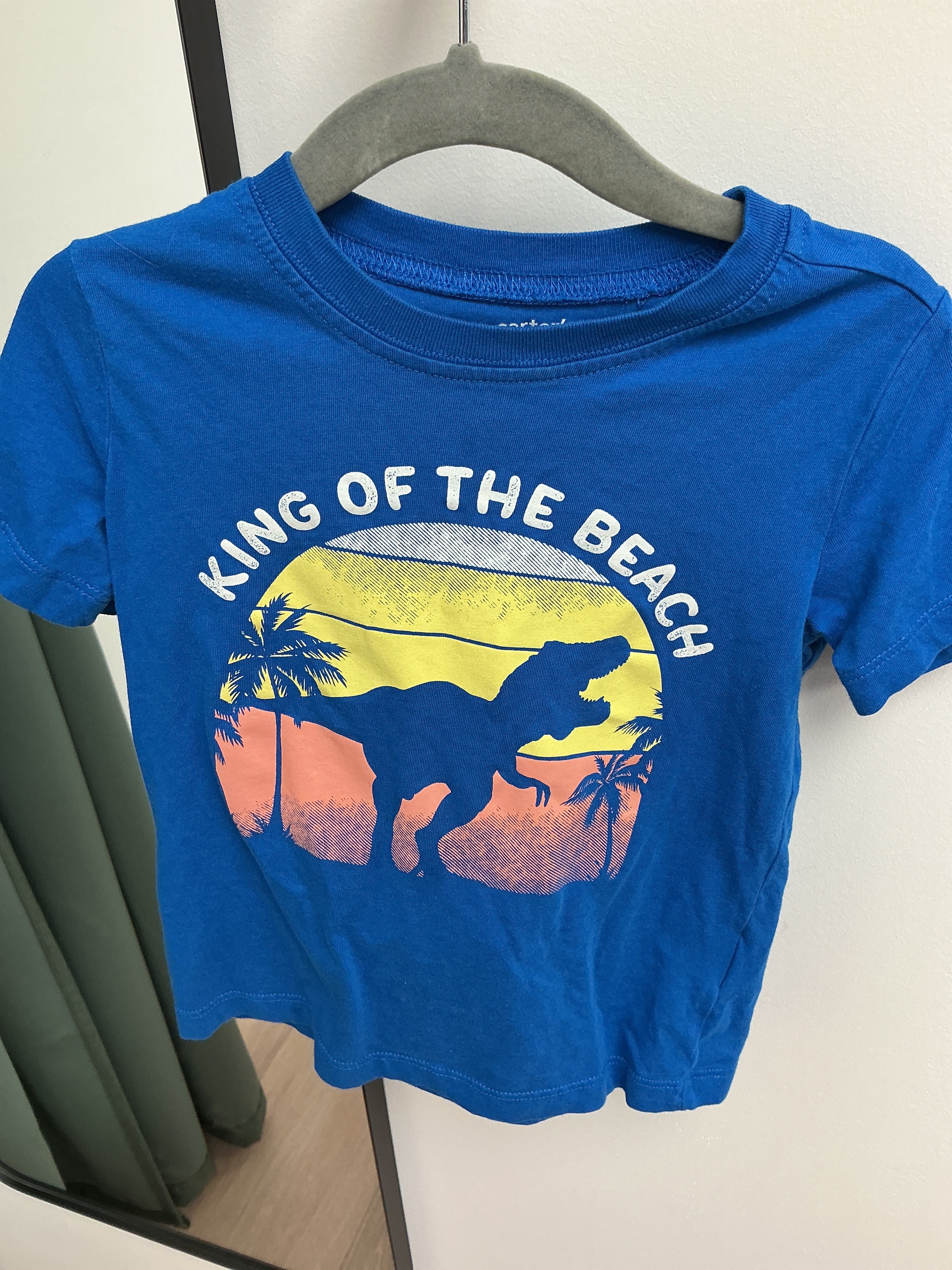 Carters blue Trex beach Tshirt size 2T