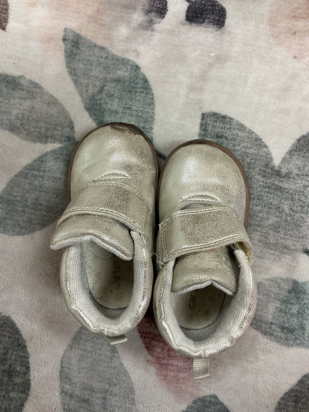 Carters grey sparkly shoes size 5M
