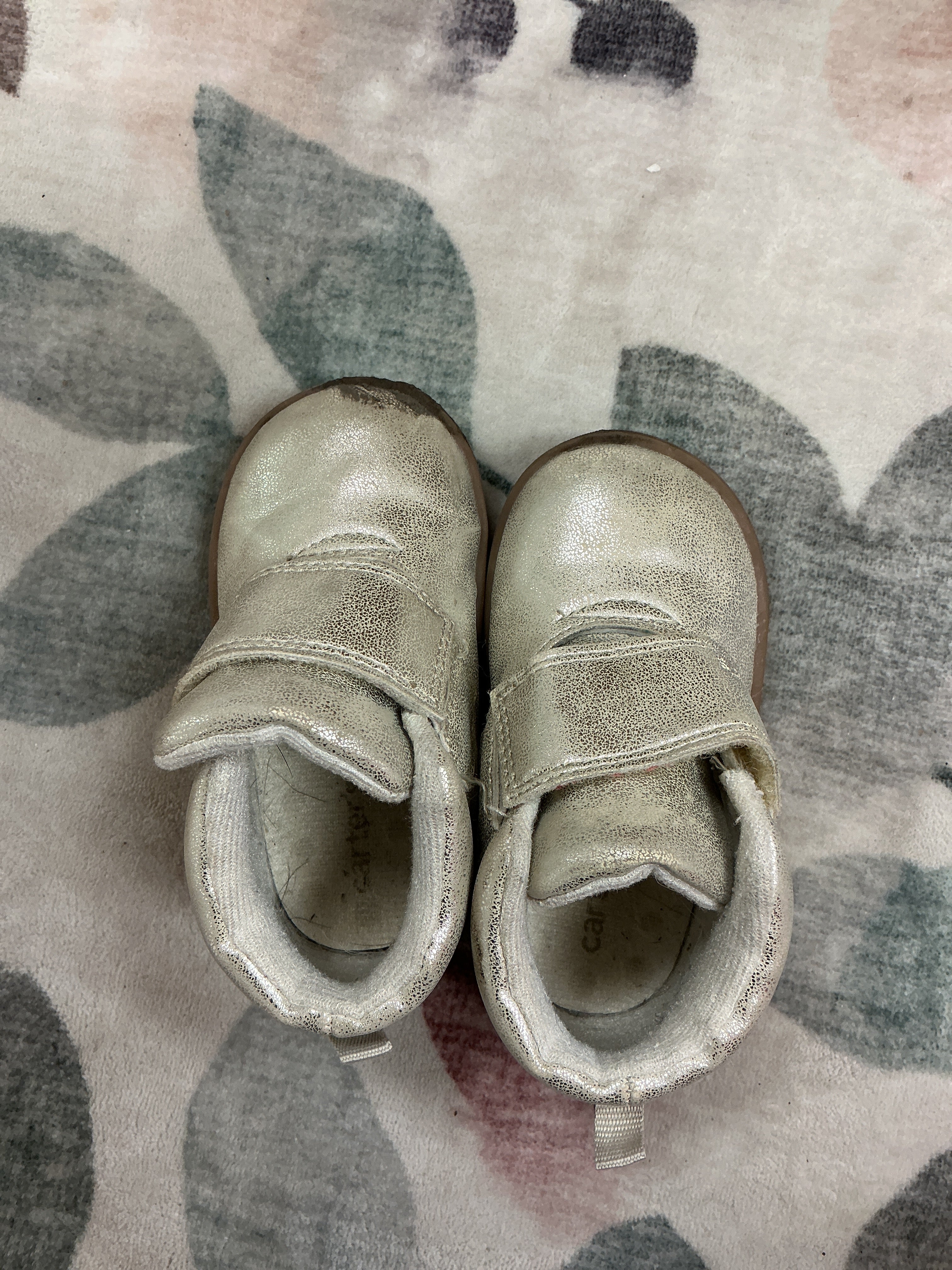 Carters grey sparkly shoes size 5M