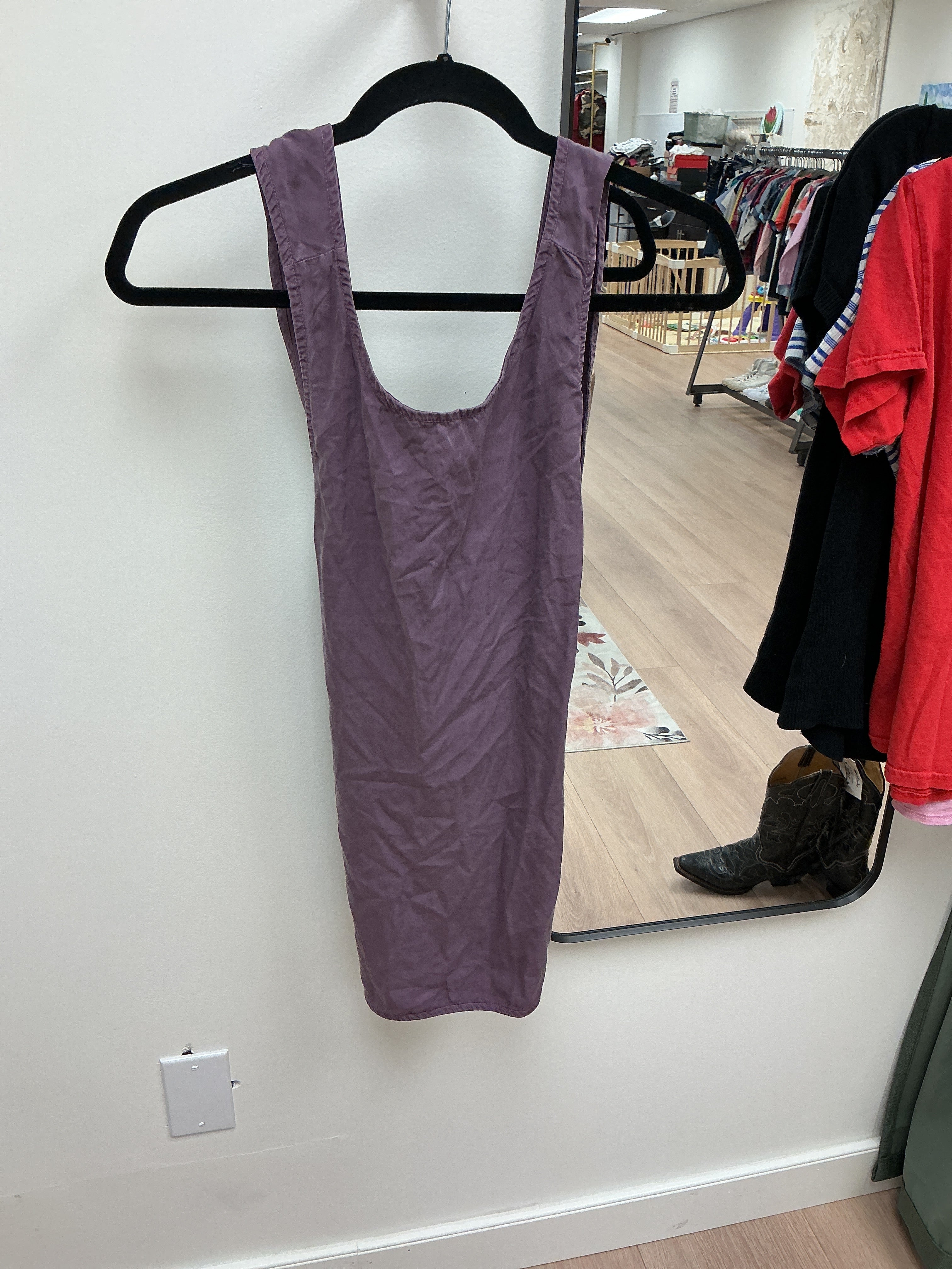 Ten tree purple tank cross open back