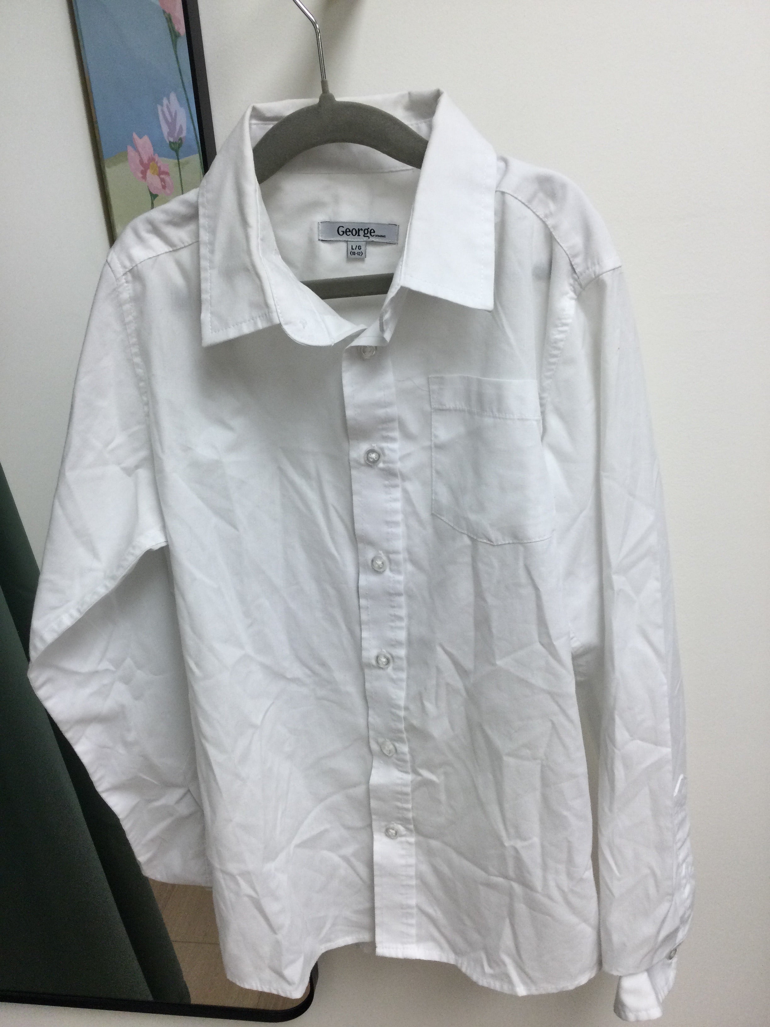 George white button up shirt size 10/12