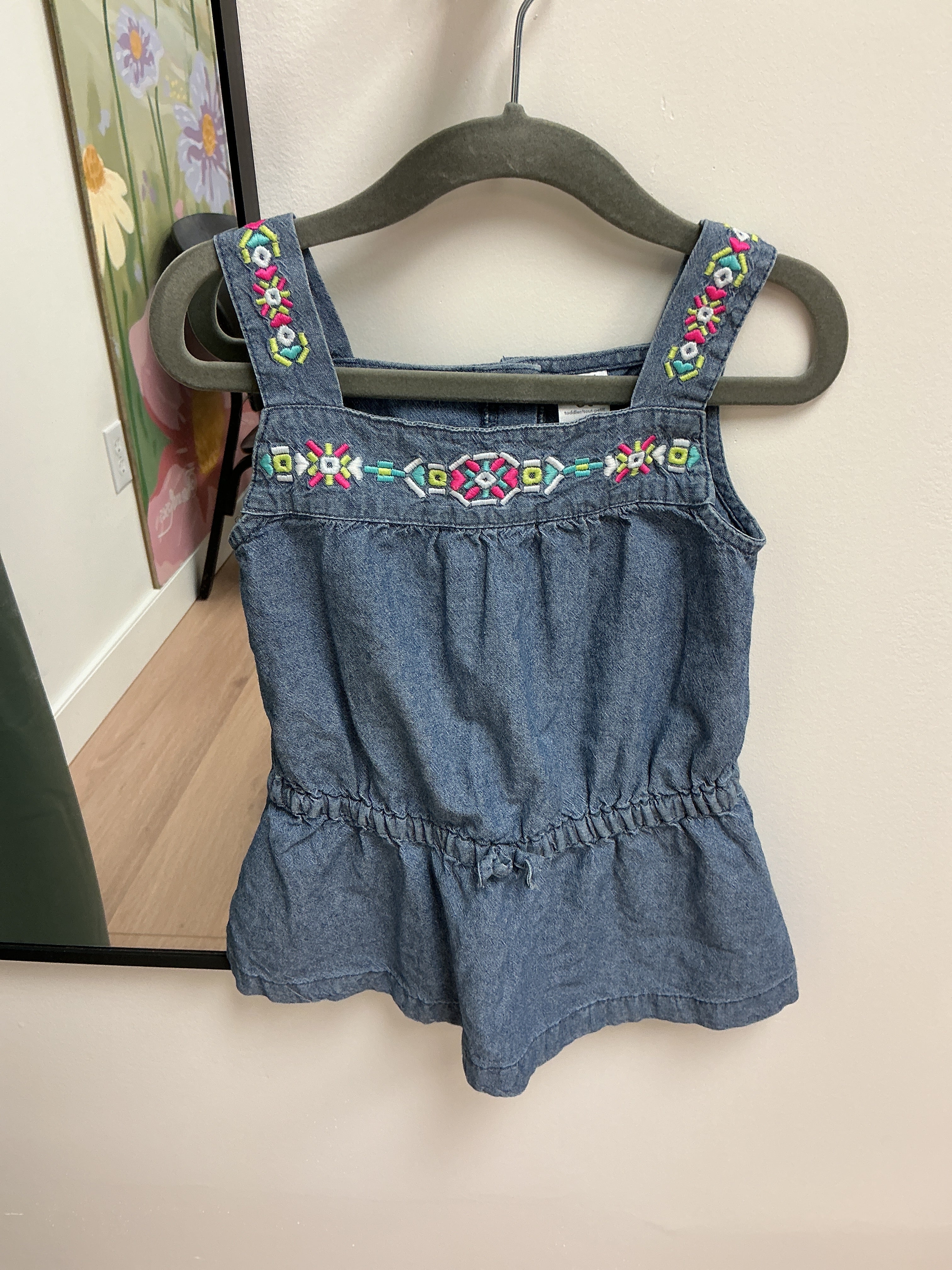 Carters blue detailed dress size 3T