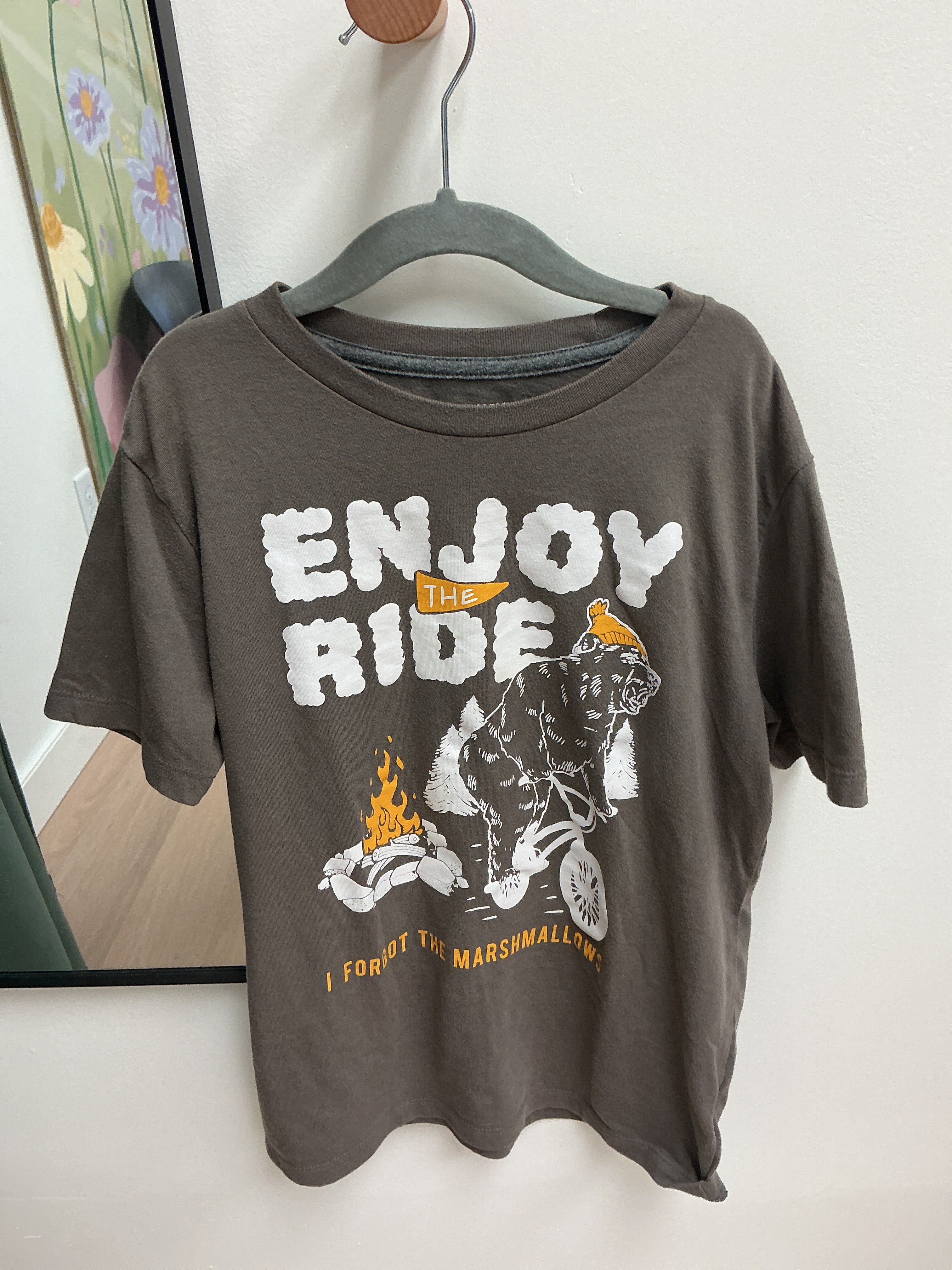 Old navy enjoy the ride grey Tshirt size 10/12