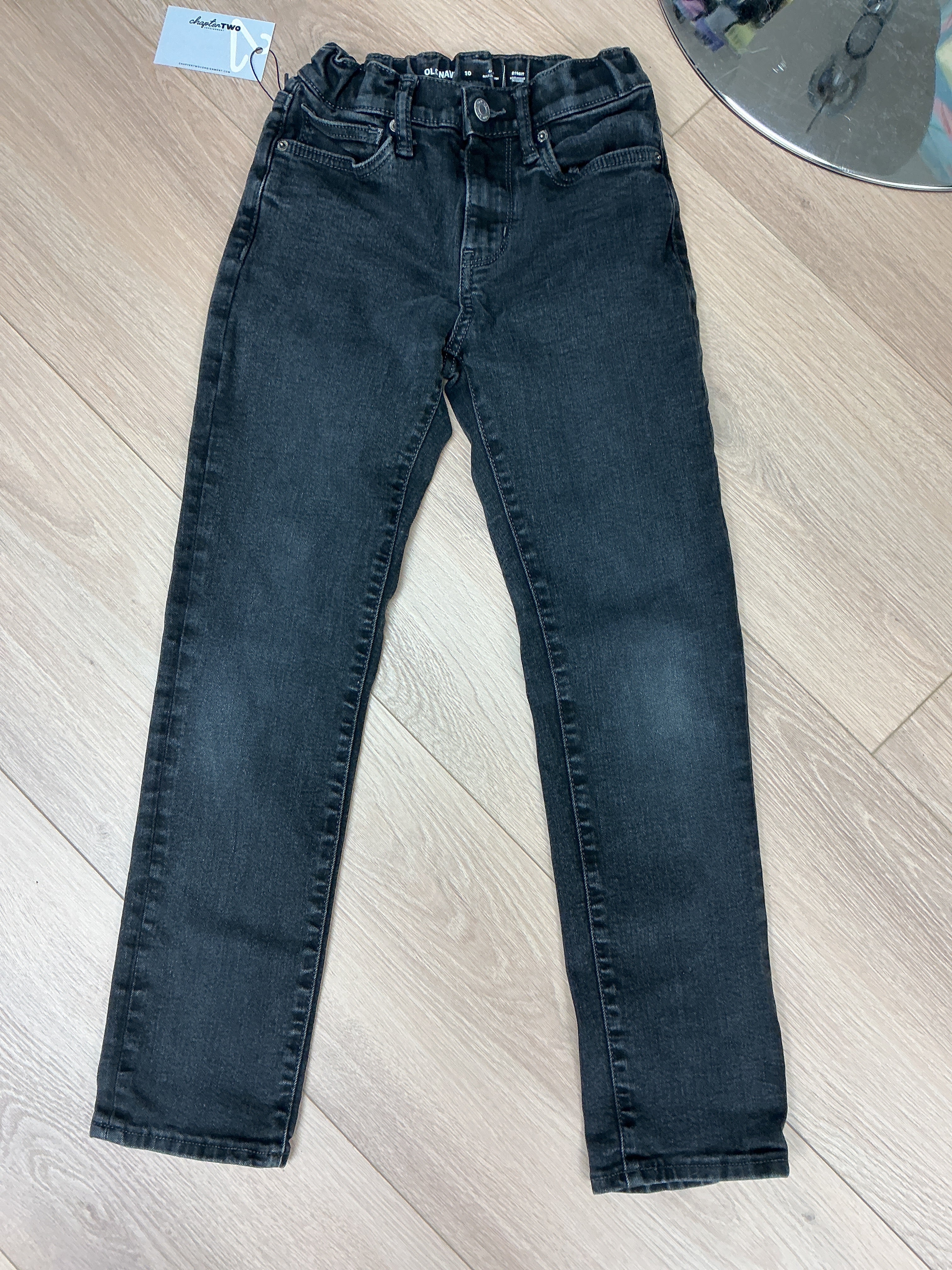 Old Navy slim black jeans 10Y