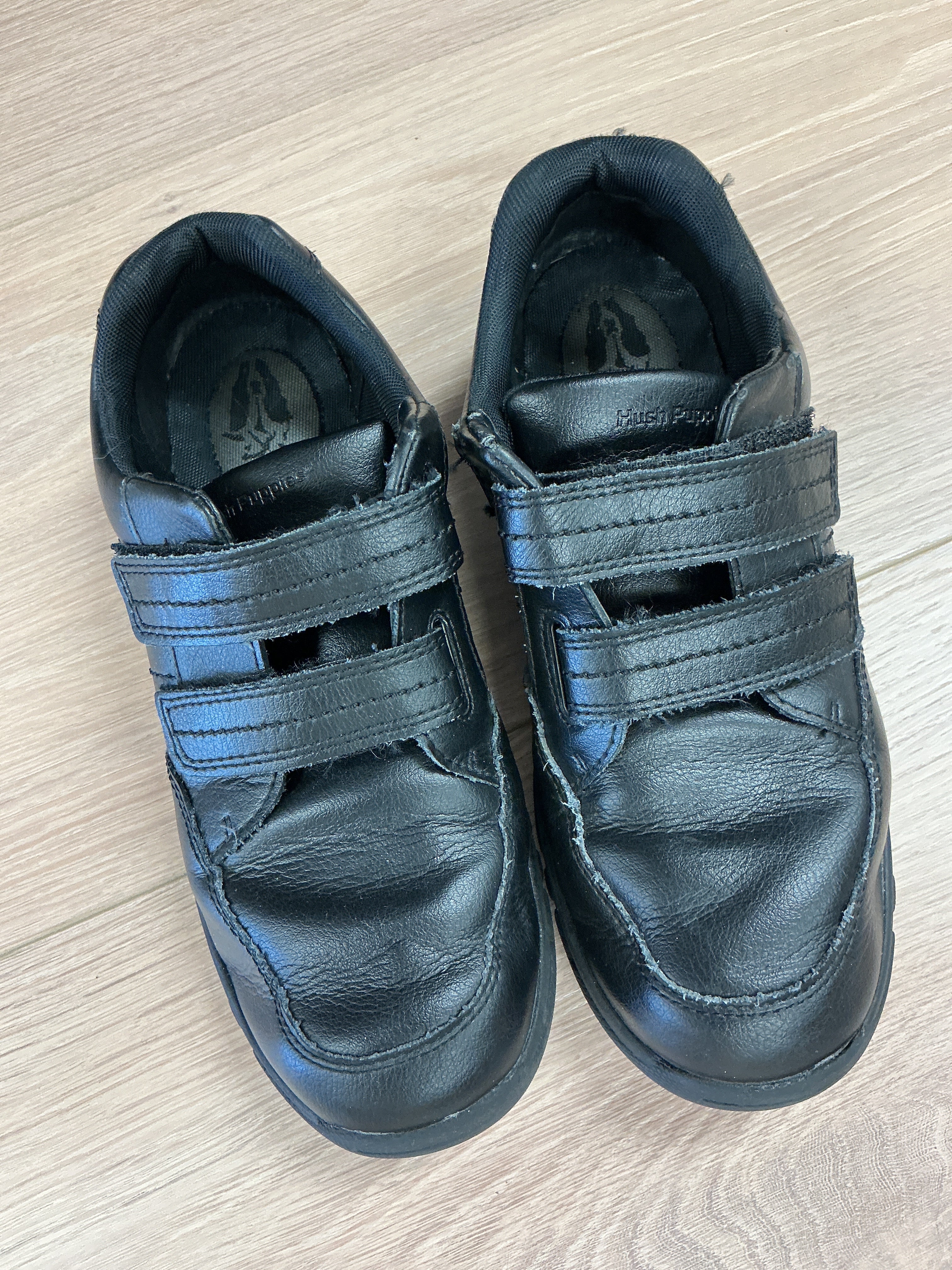 Hush Puppies black Velcro shoes 4