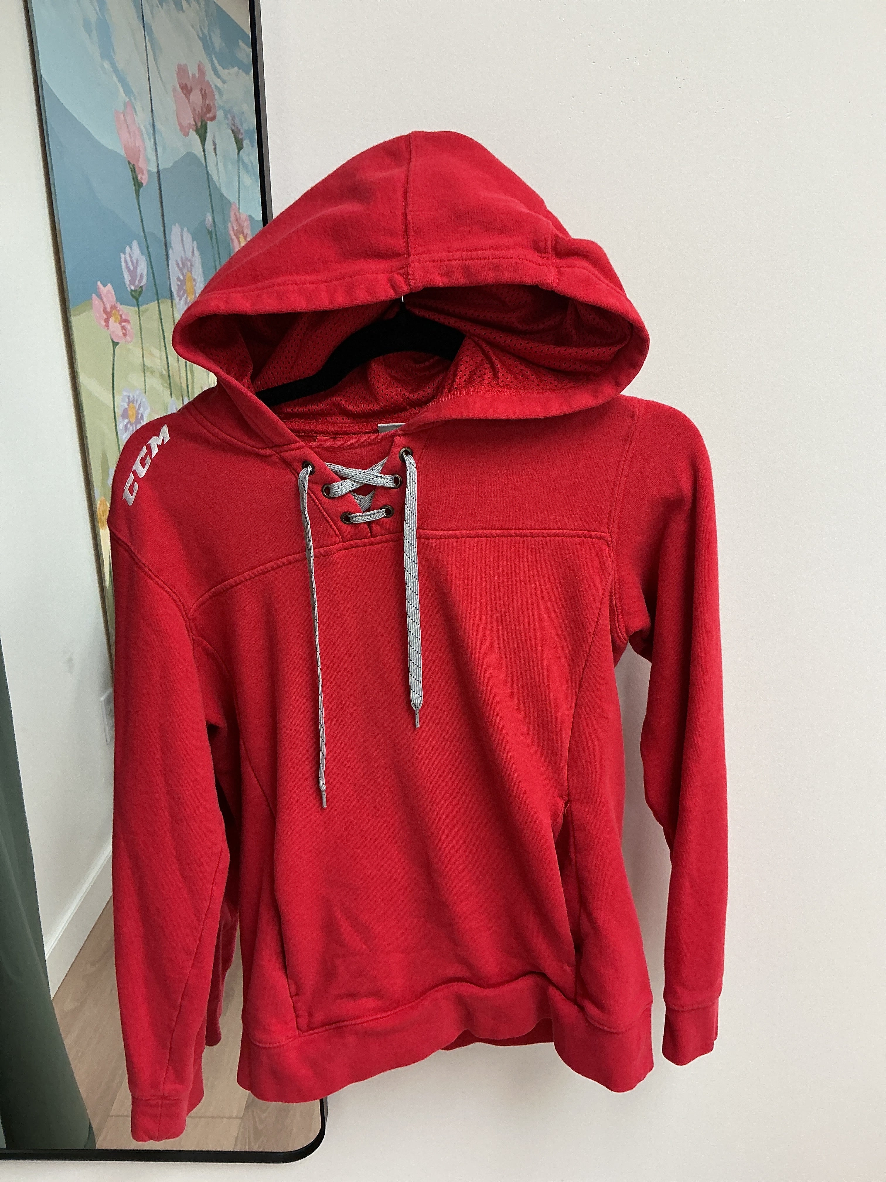 CCM red hoodie size XS