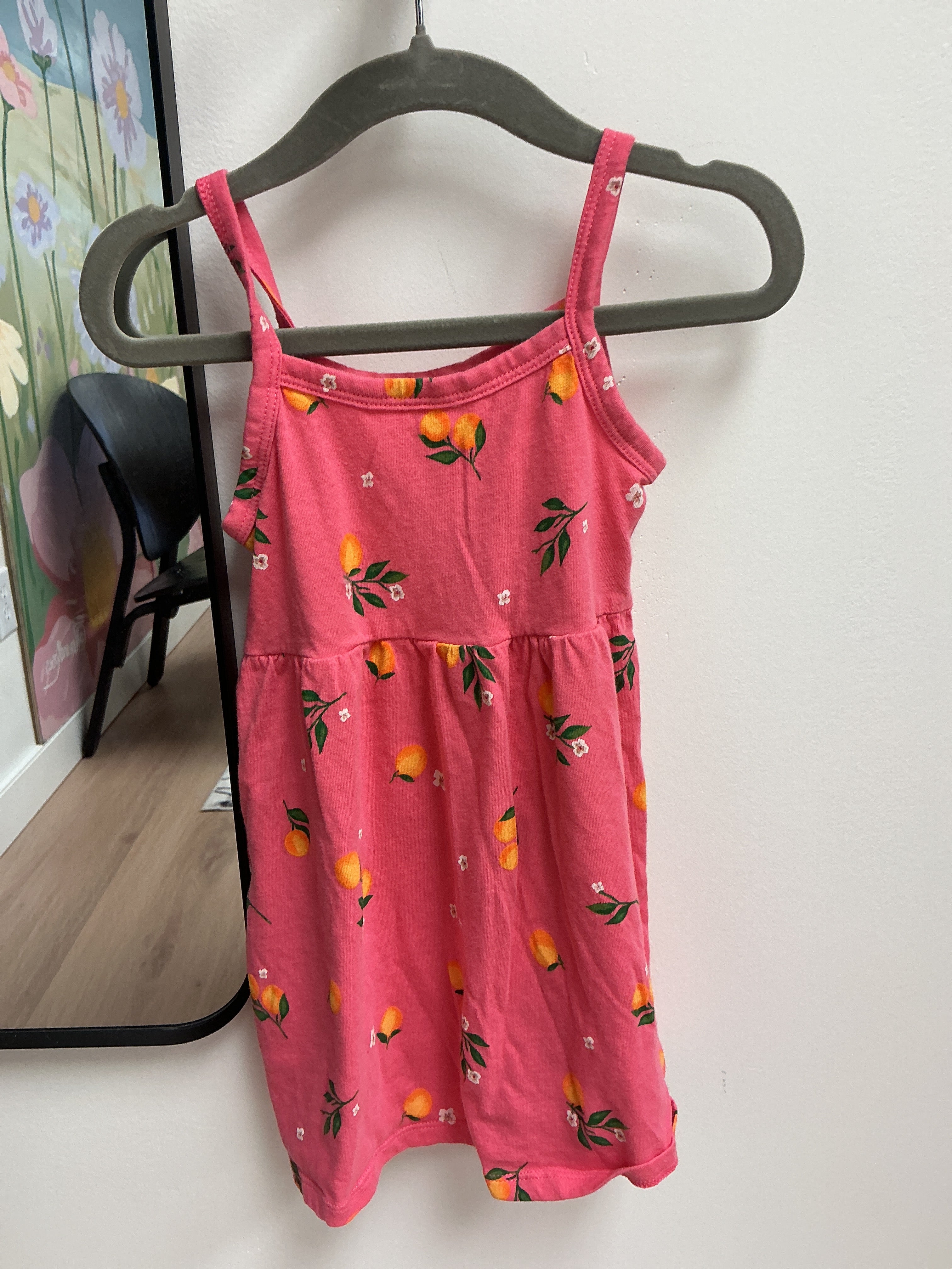 Old Navy pink lemon dress size 2T