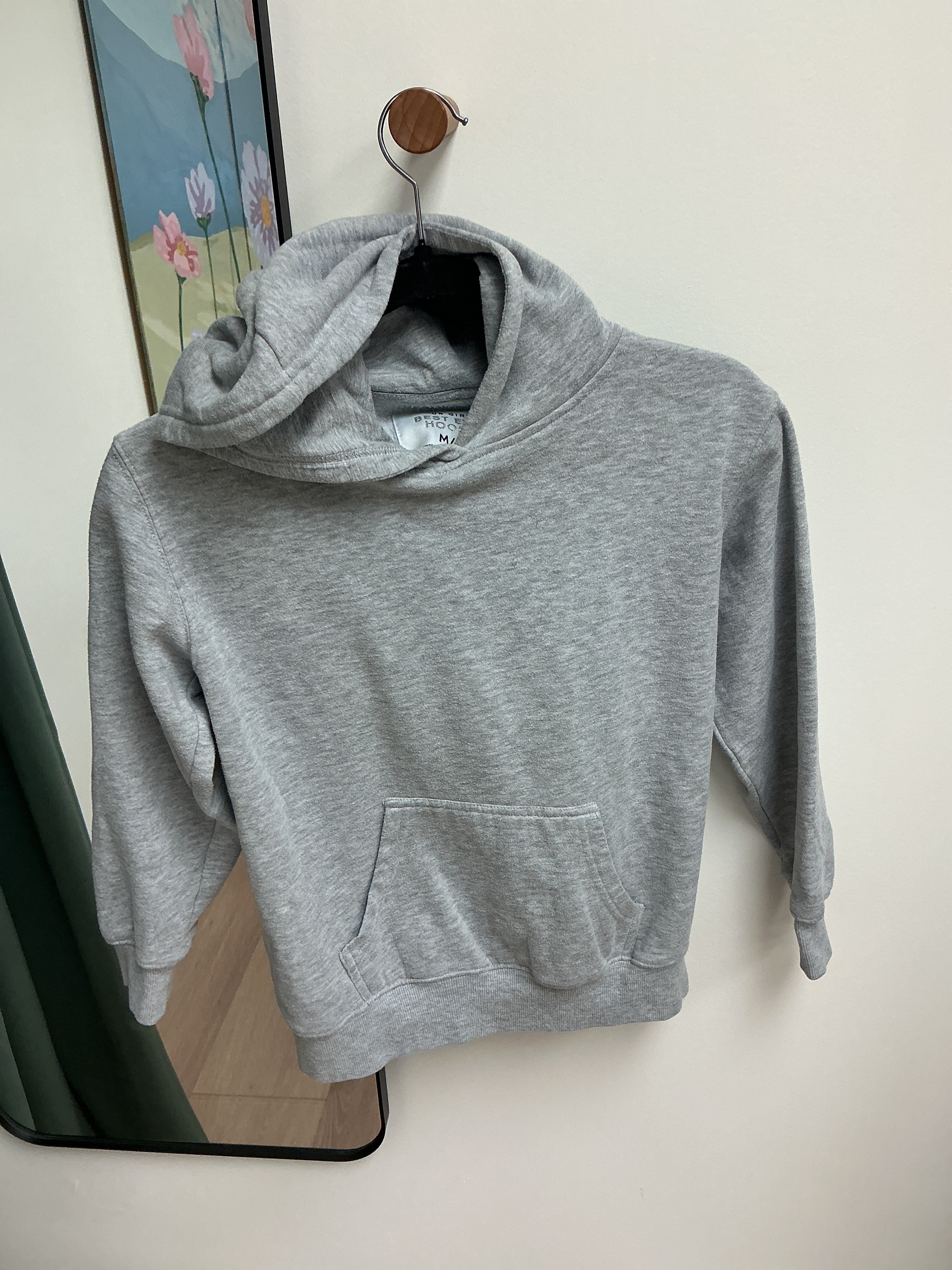UK girl grey basic hoodie size 10/12