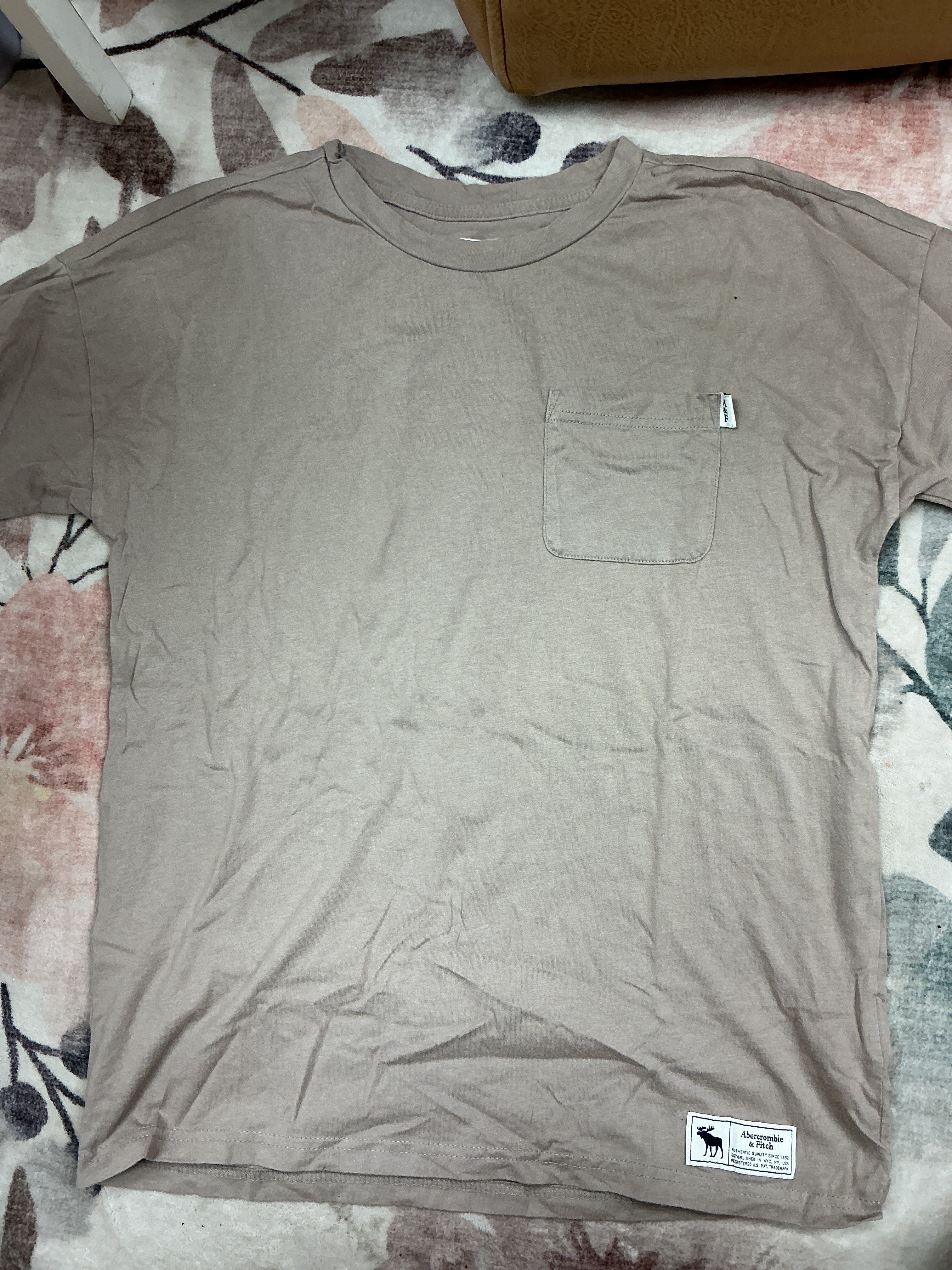 Abercrombie Kids tan Tshirt 13/14Y