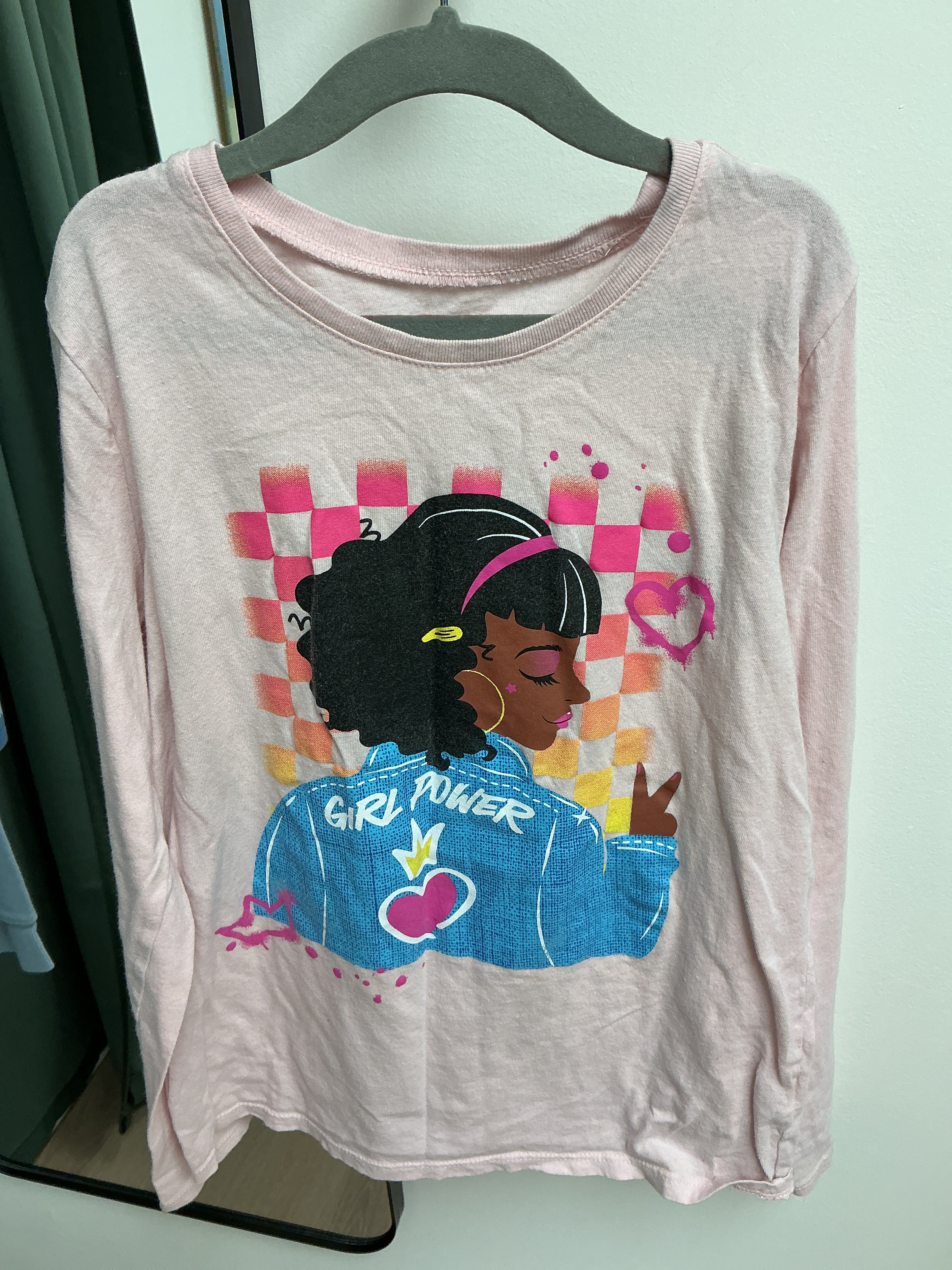 Childrens place pink girl power long sleeve 10/12