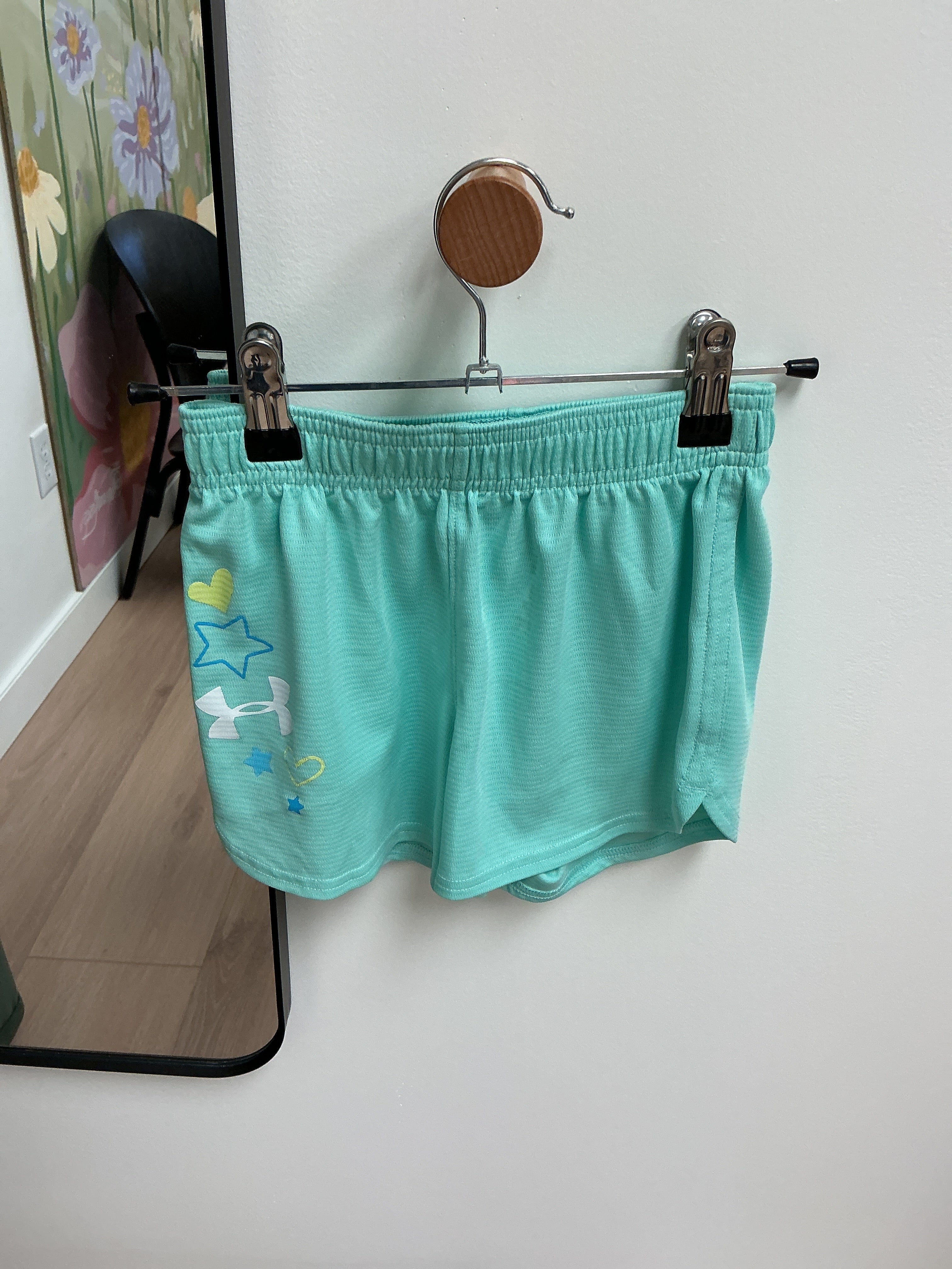 Under Armour Teal Athletic shorts size 6