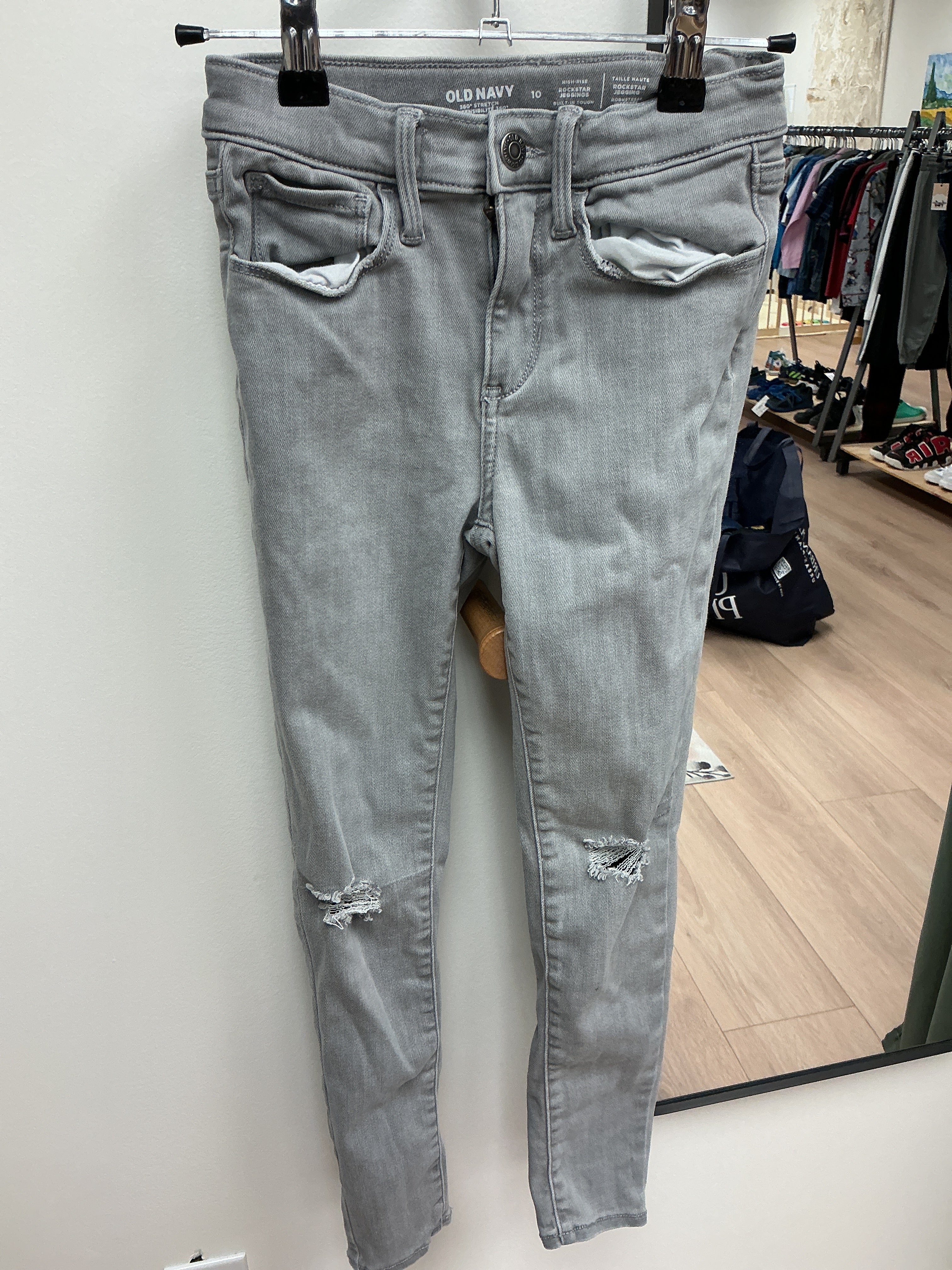 Old navy rockstar jeggings grey 10