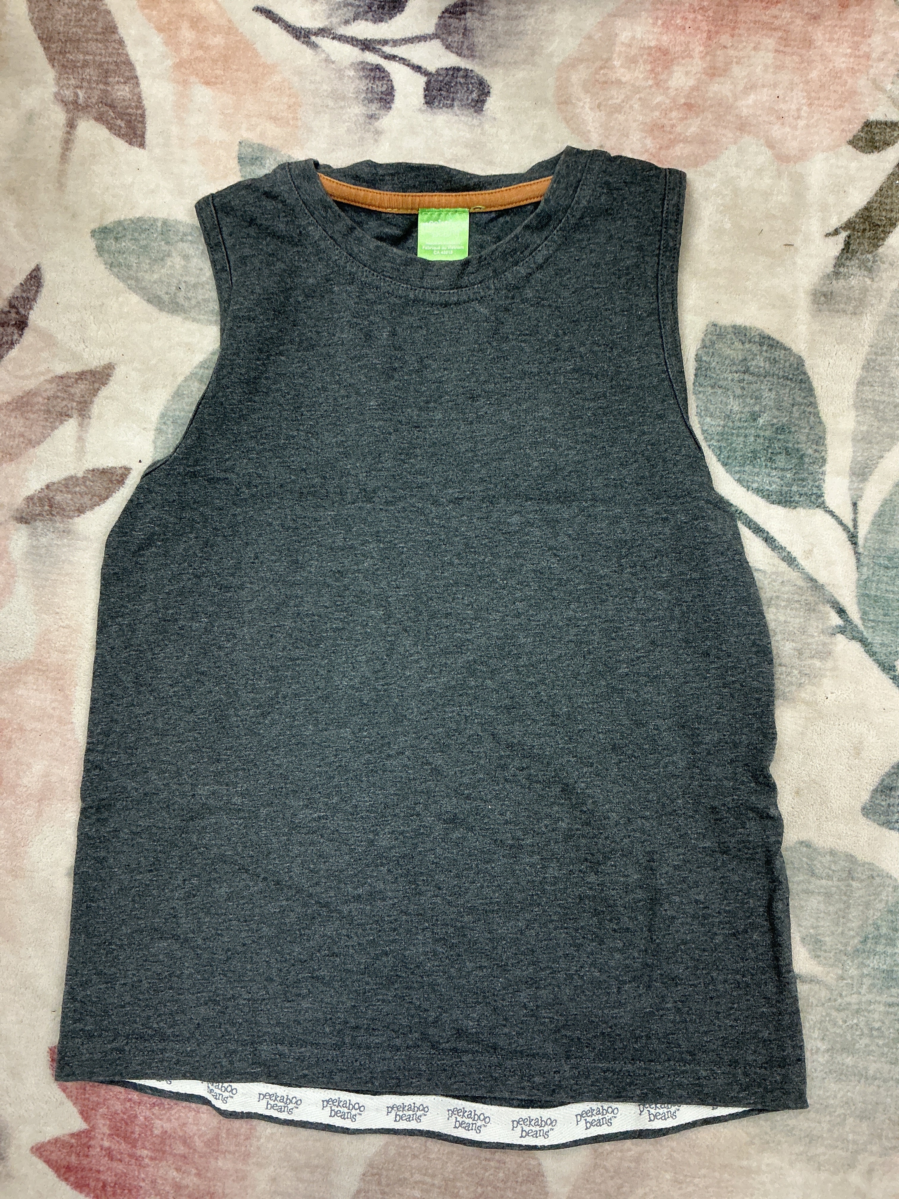 Peekaboo Beans grey Tanktop 6Y