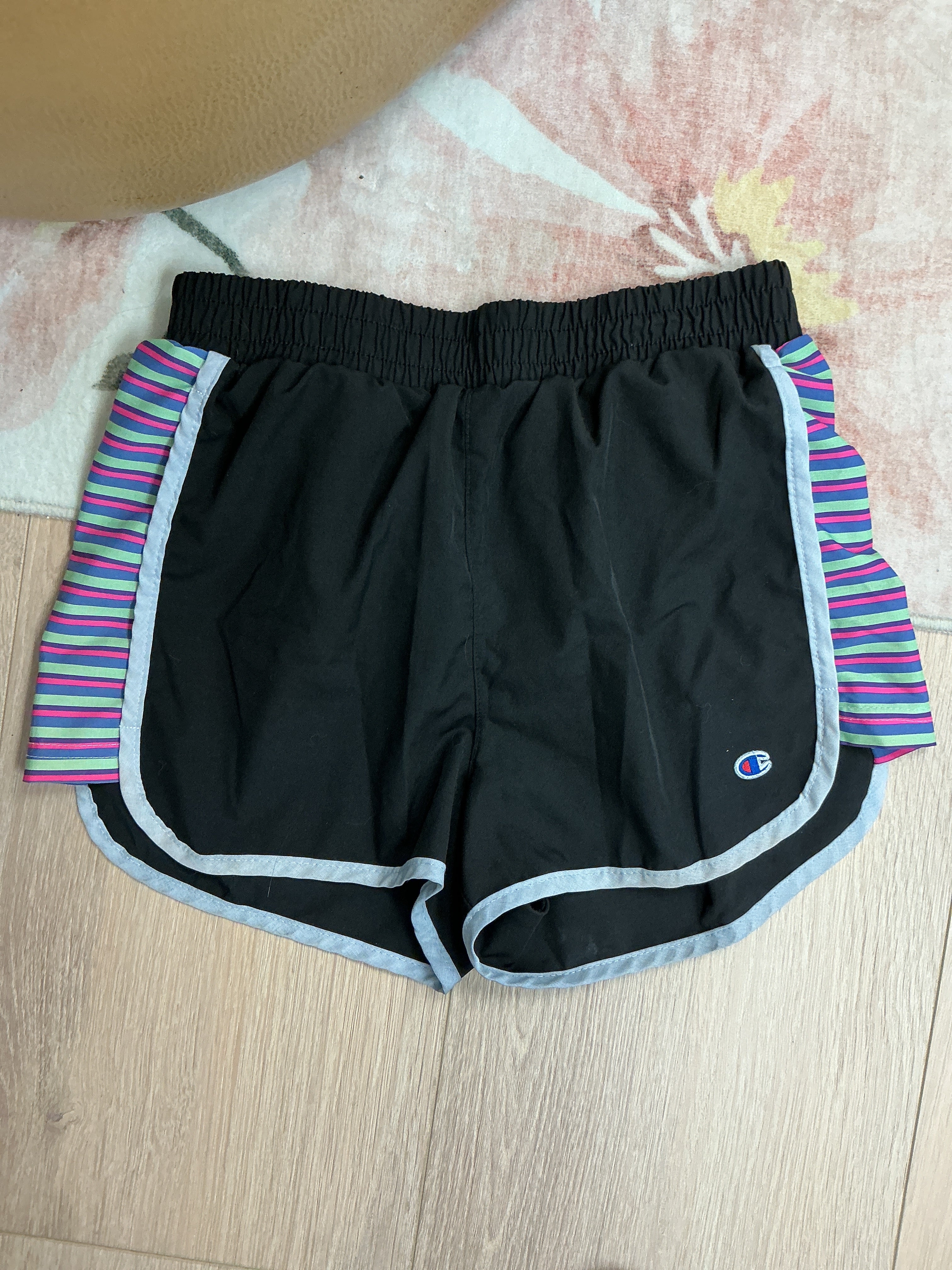 Champion black/coloured shorts Youth L