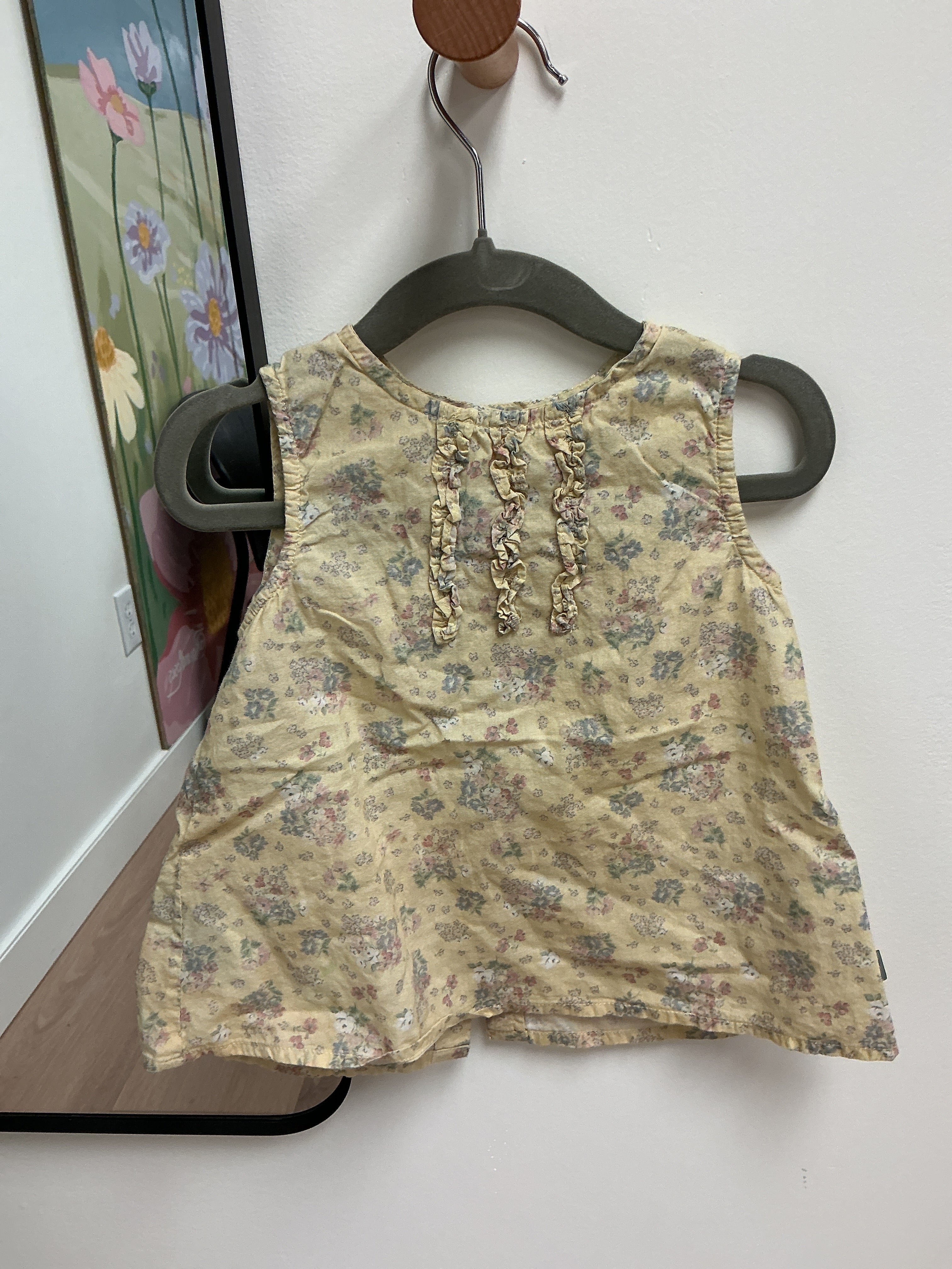 Wheat kids yellow floral dress size 2T